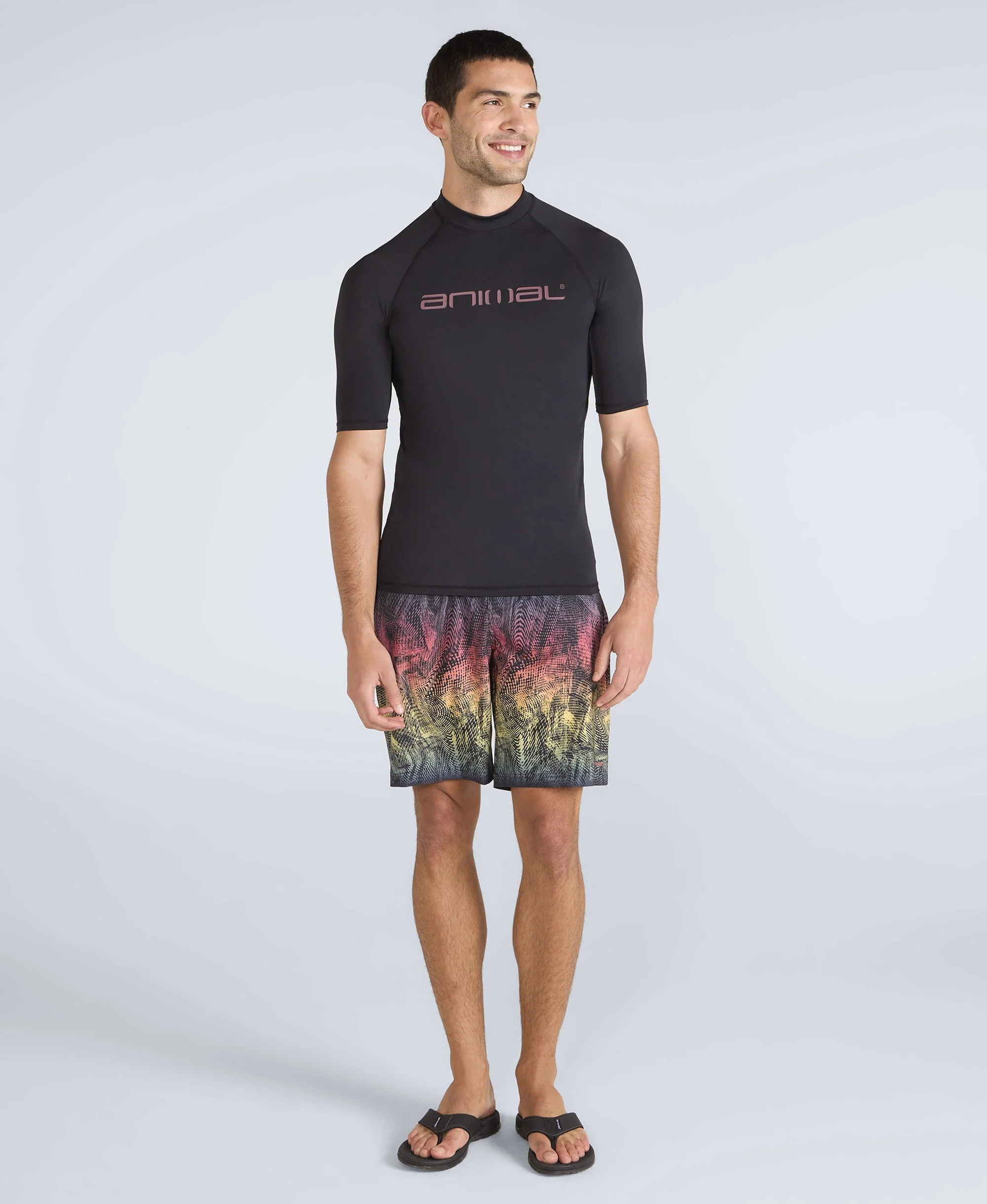Kai Mens Rash Vest - Jet Black