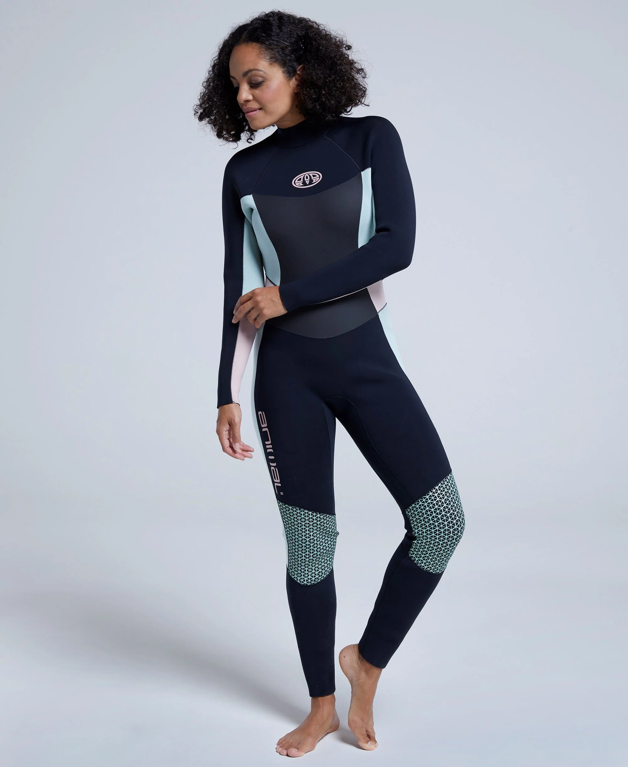 Kairi Womens Back-Zip Wetsuit - Black - Image 3