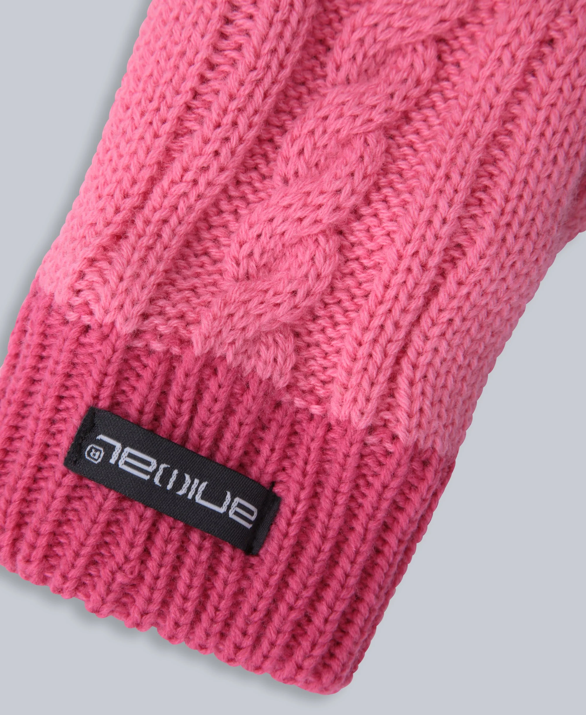 Kids Fur Lined Hat & Glove Set - Pink - Image 3