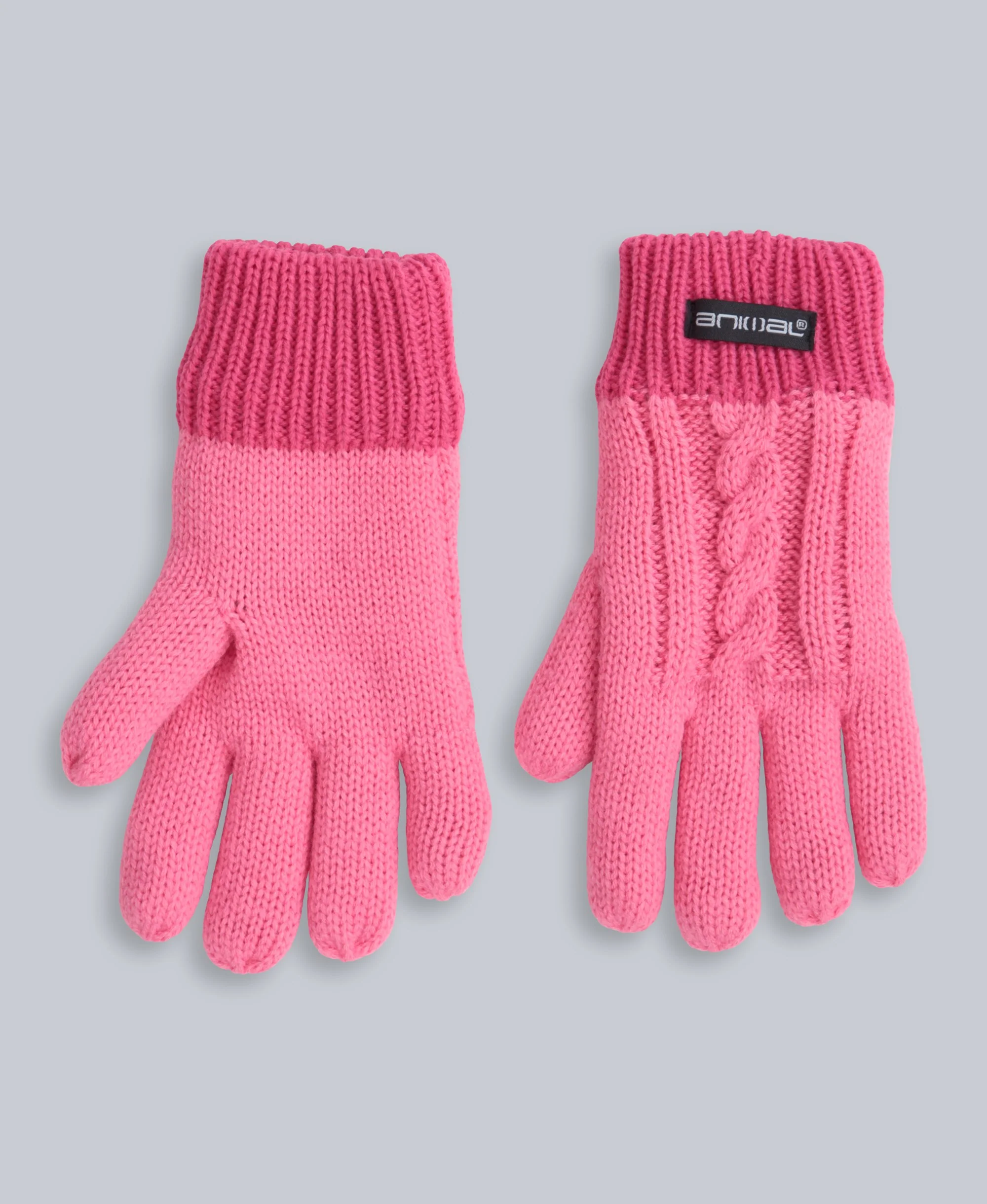 Kids Fur Lined Hat & Glove Set - Pink - Image 6