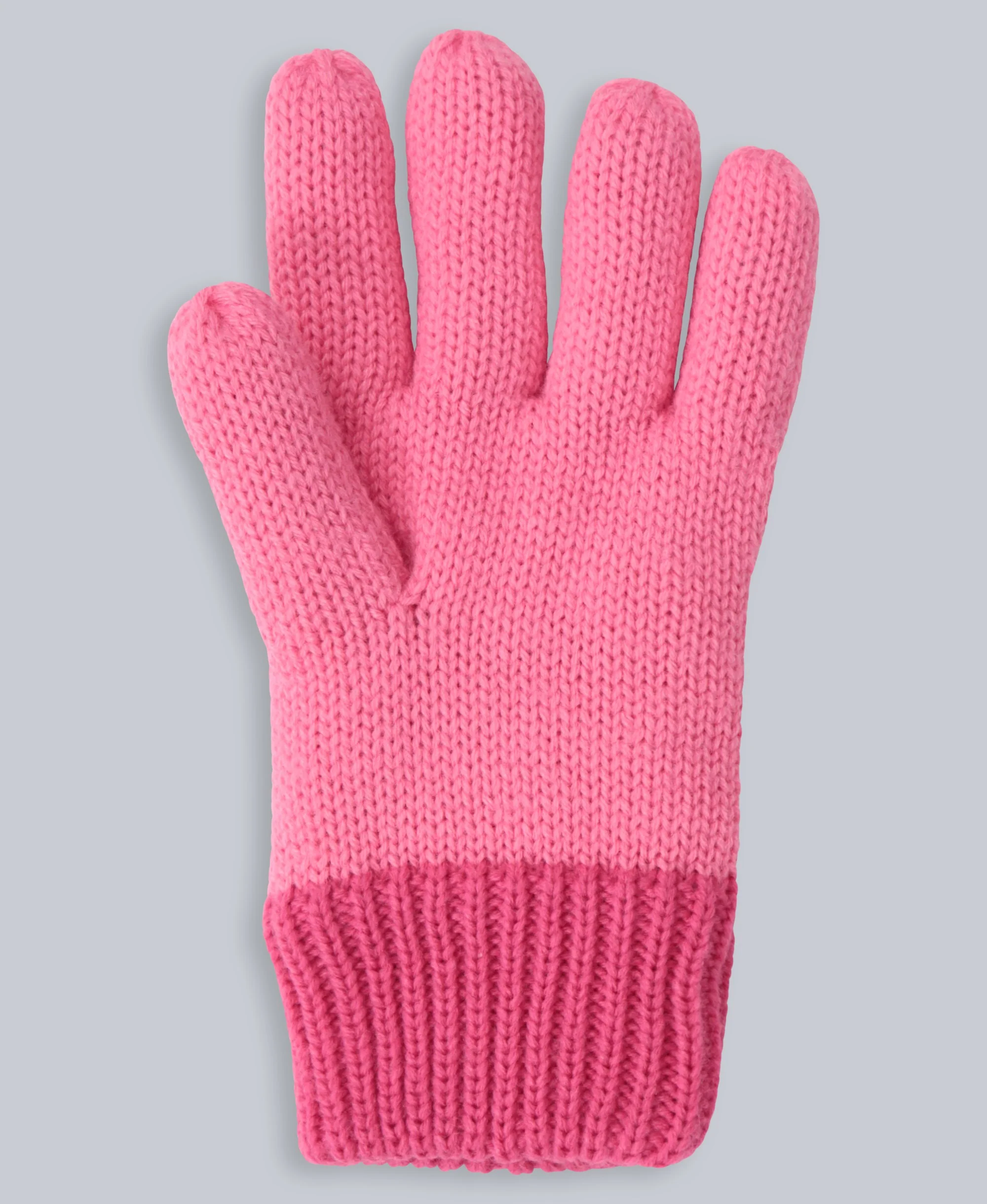 Kids Fur Lined Hat & Glove Set - Pink - Image 8