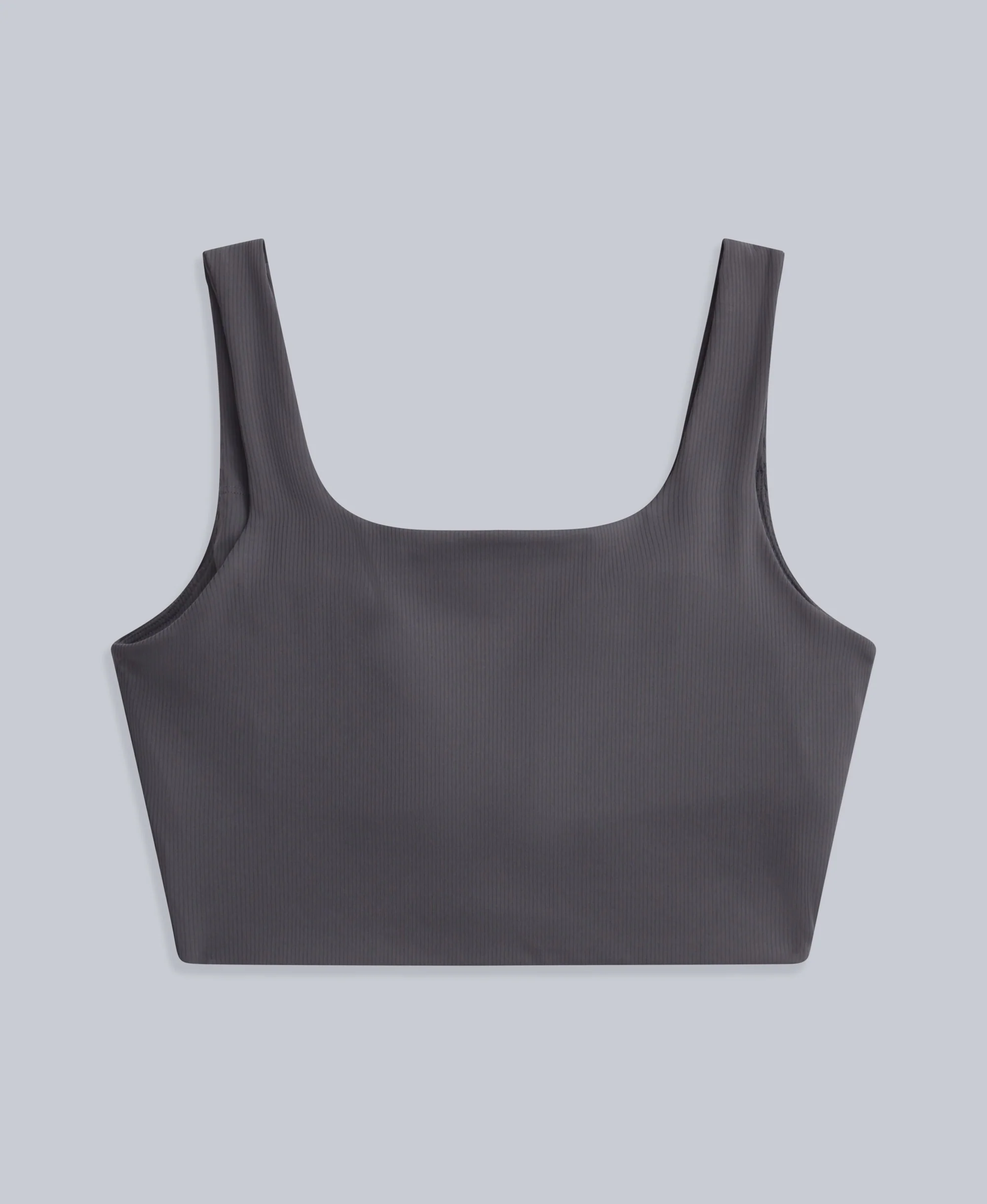 Laurel Womens Active Rib Bra Vest - Charcoal - Image 6