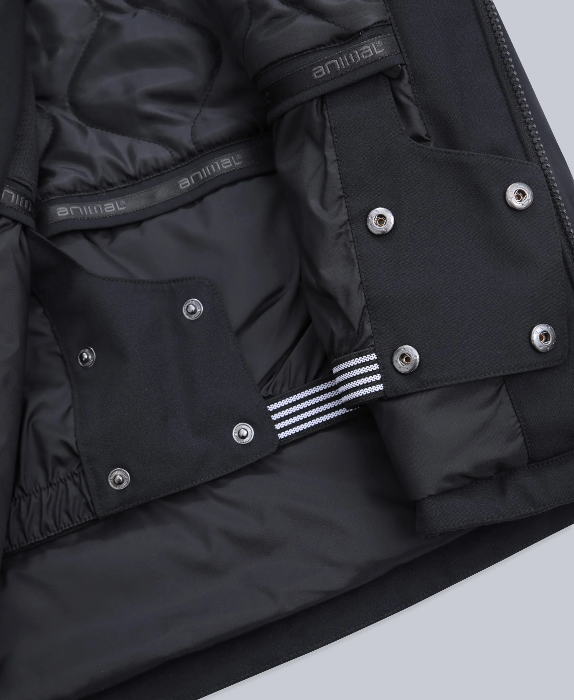 Laxx Mens Logo Snow Jacket - Black - Image 12