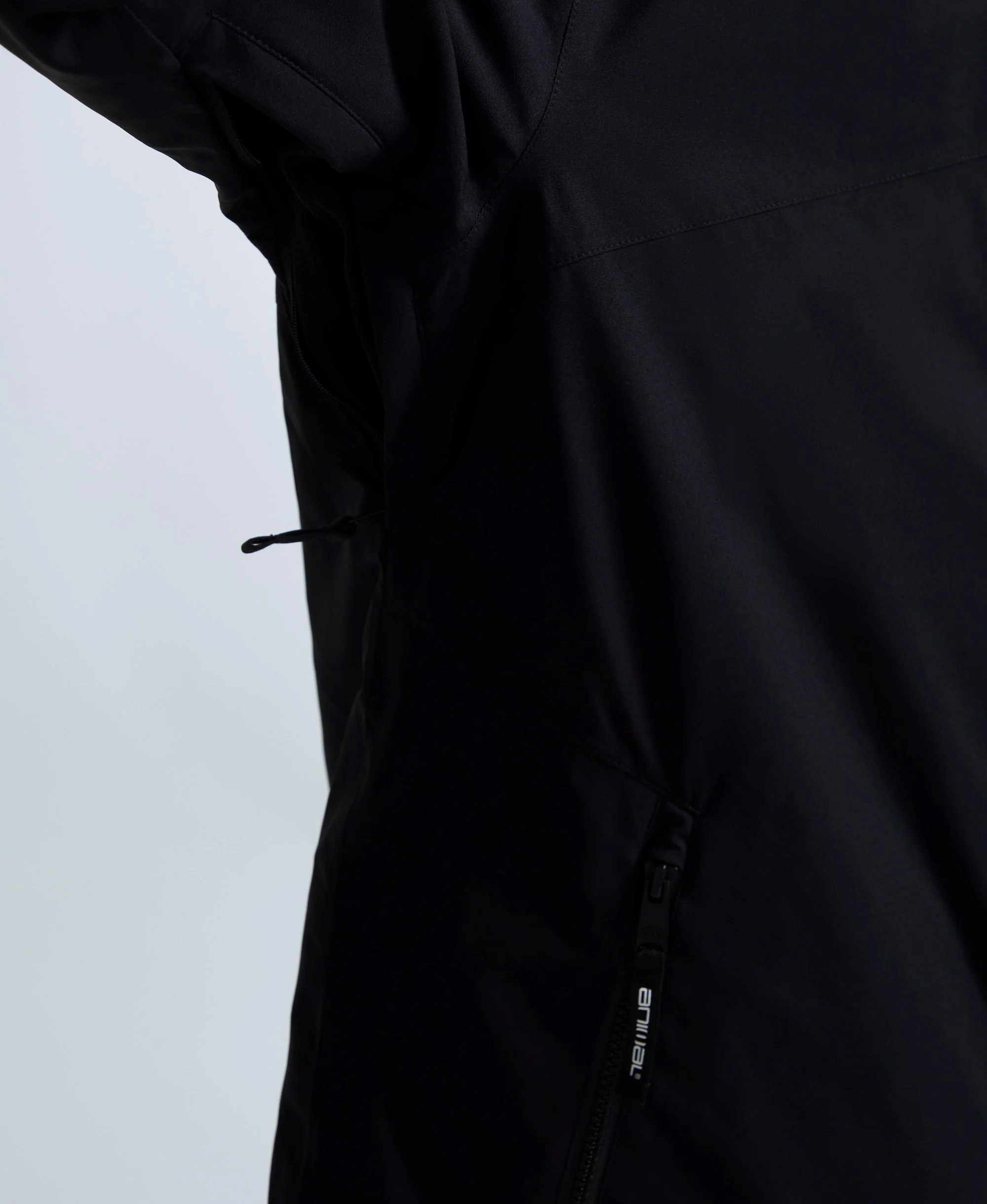Laxx Mens Logo Snow Jacket - Black - Image 13