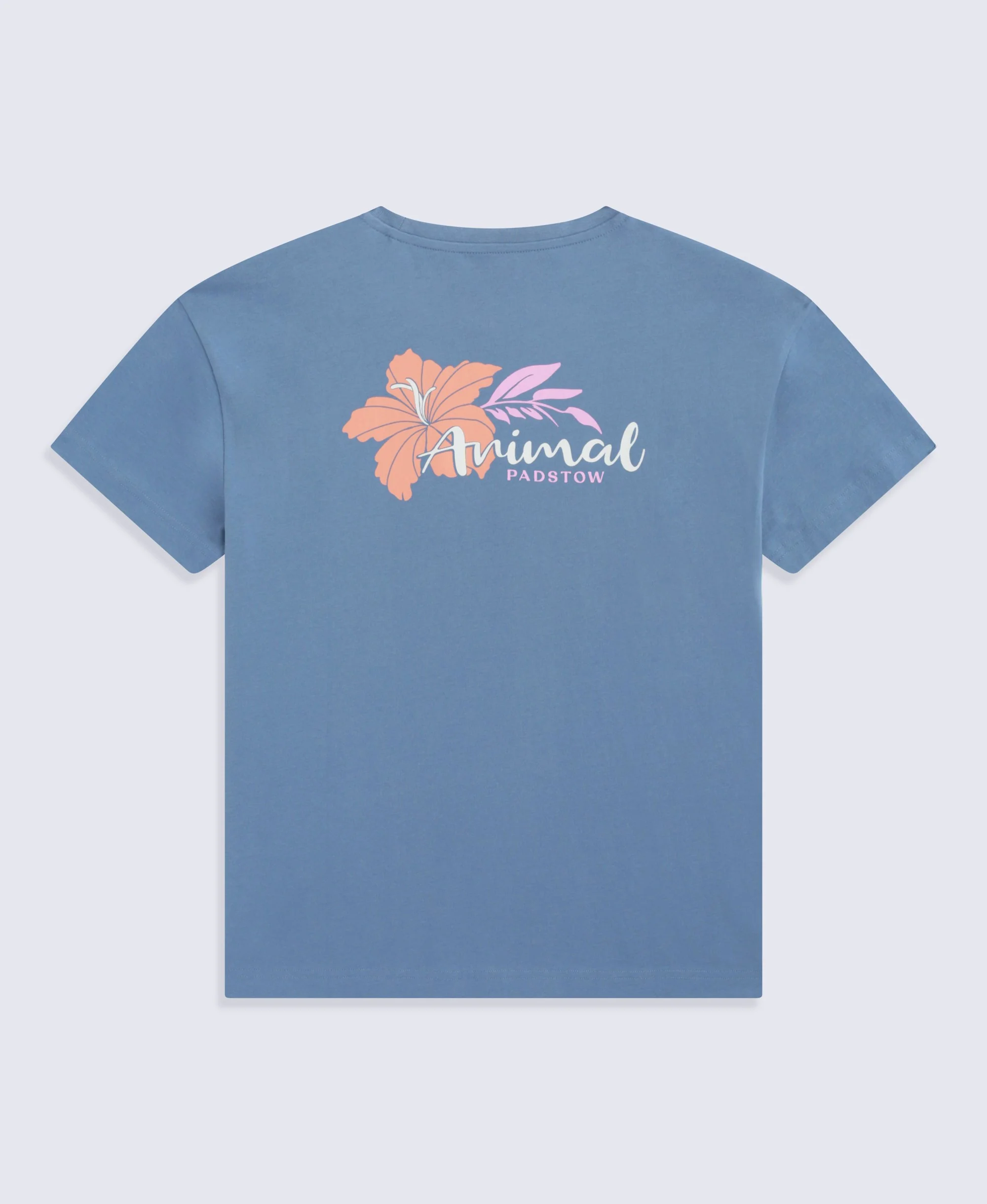 Leena Padstow Womens Printed T-Shirt - Blue - Image 2