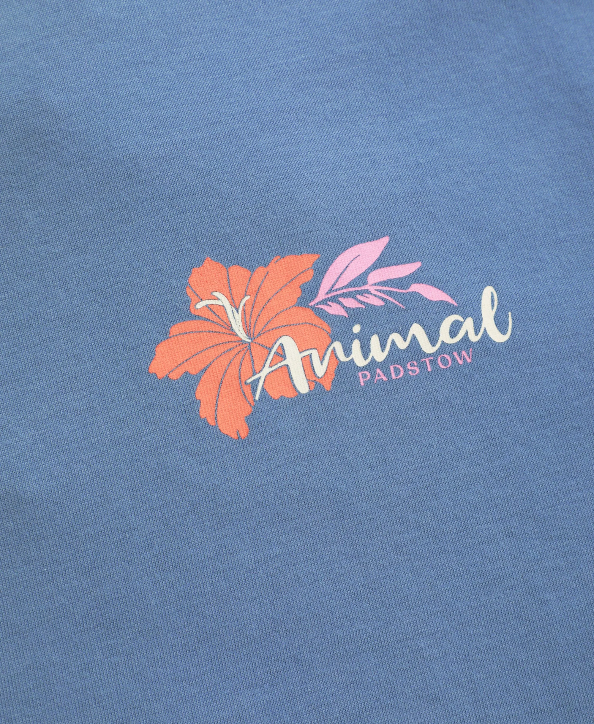 Leena Padstow Womens Printed T-Shirt - Blue - Image 3
