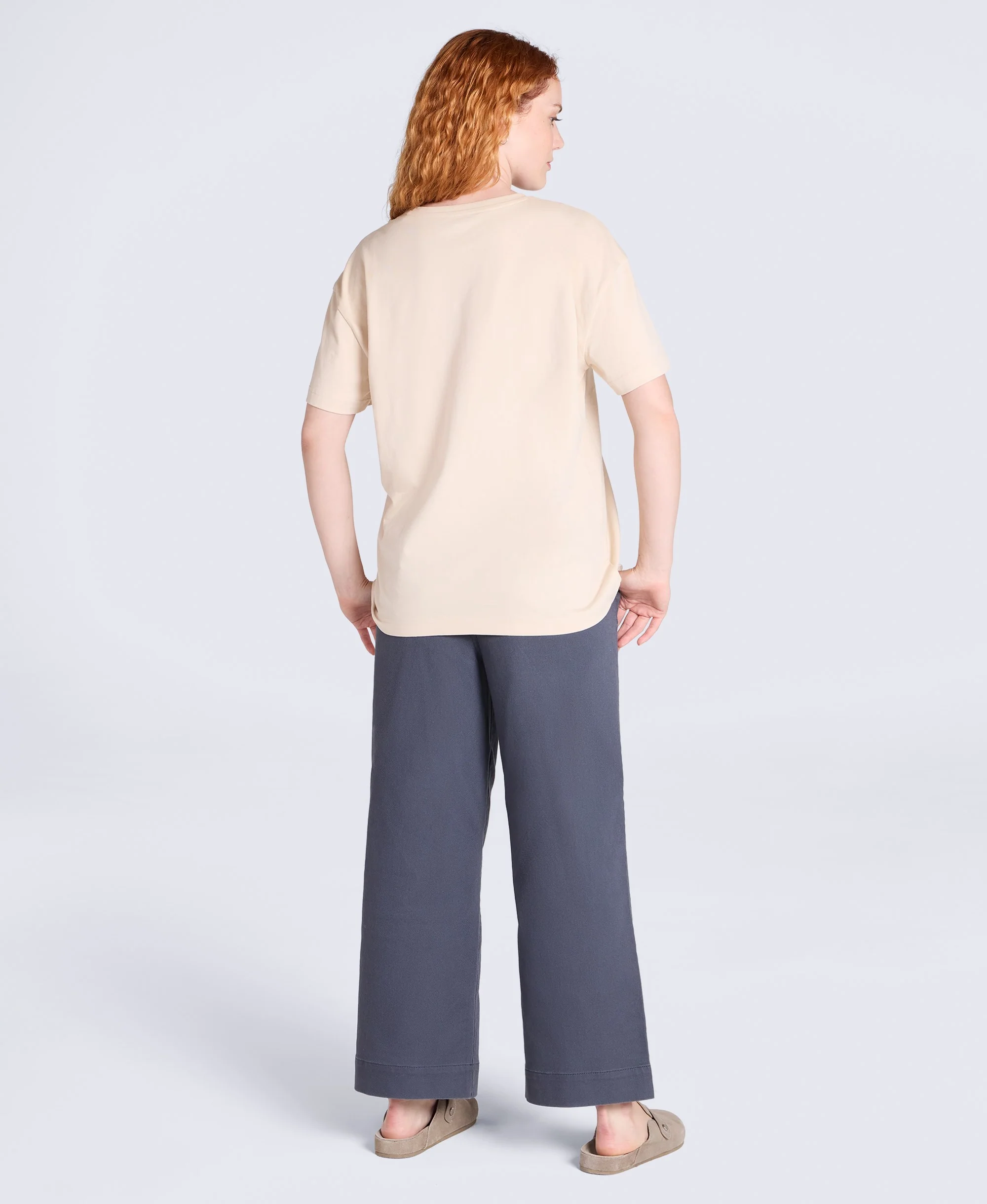Leena Womens Boxy T-Shirt - Light Pink - Image 4