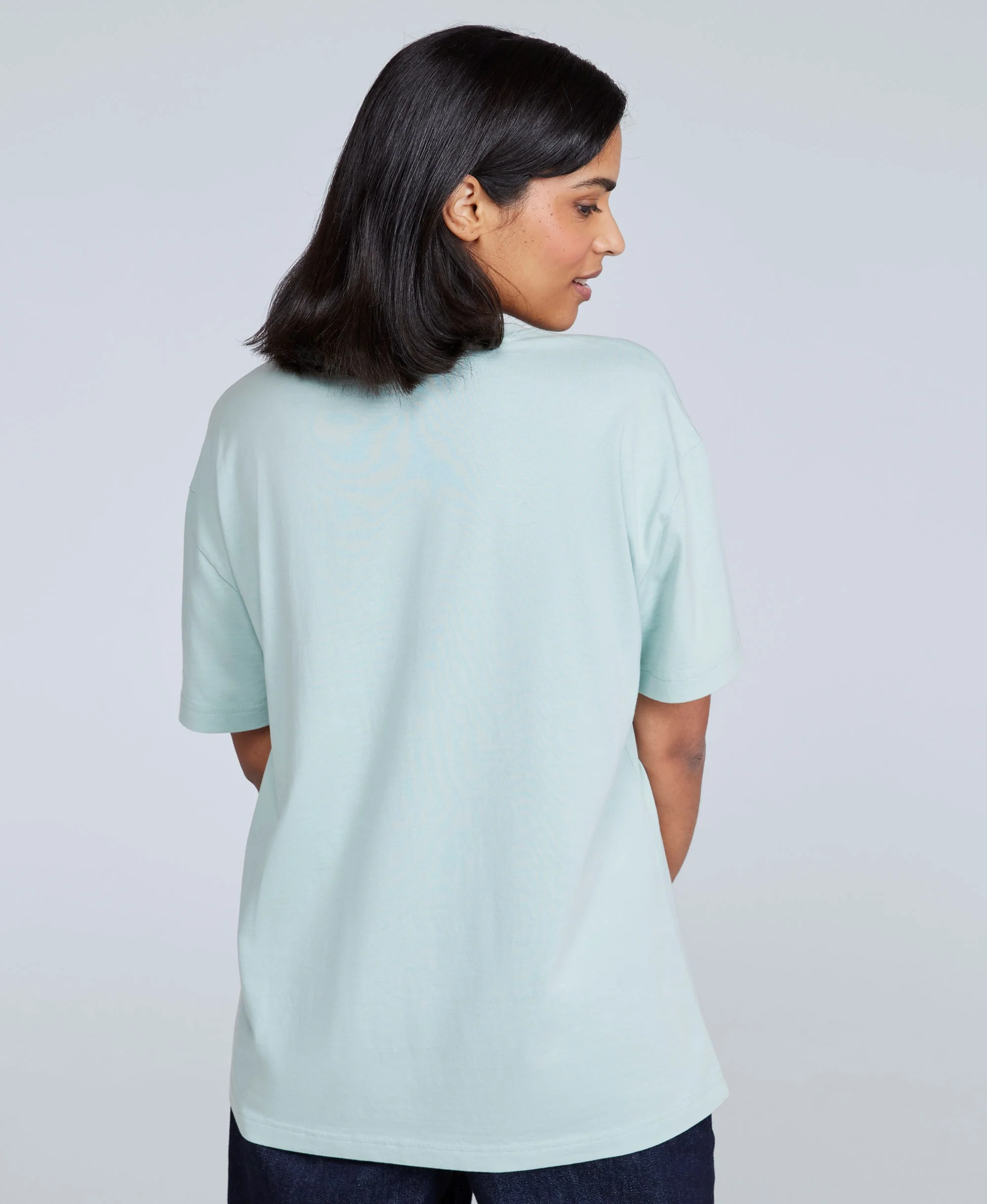 Leena Womens Boxy T-Shirt - Pale Green - Image 2