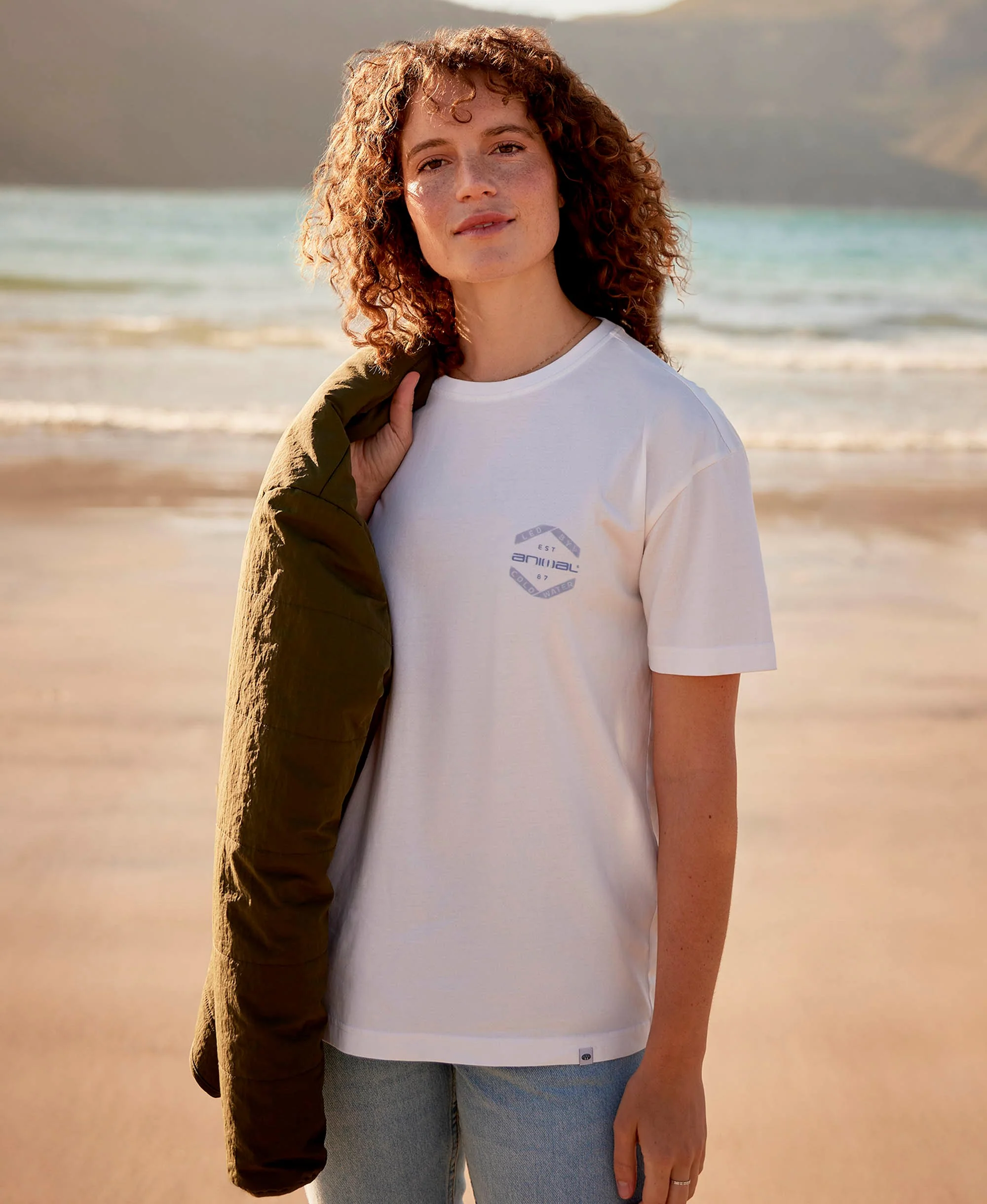 Leena Womens Graphic T-Shirt - White