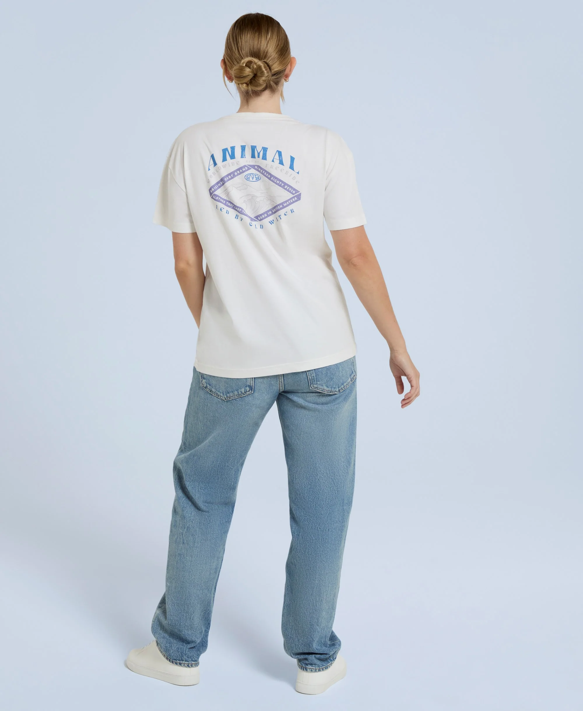 Leena Womens Graphic T-Shirt - White - Image 4