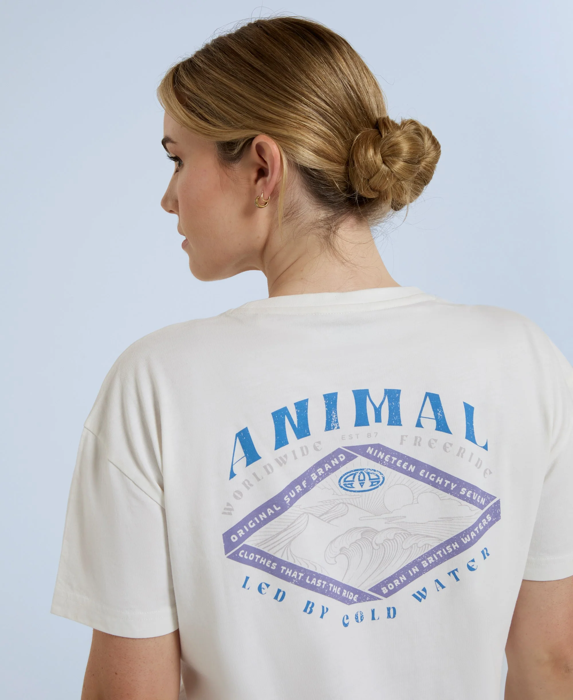 Leena Womens Graphic T-Shirt - White - Image 5