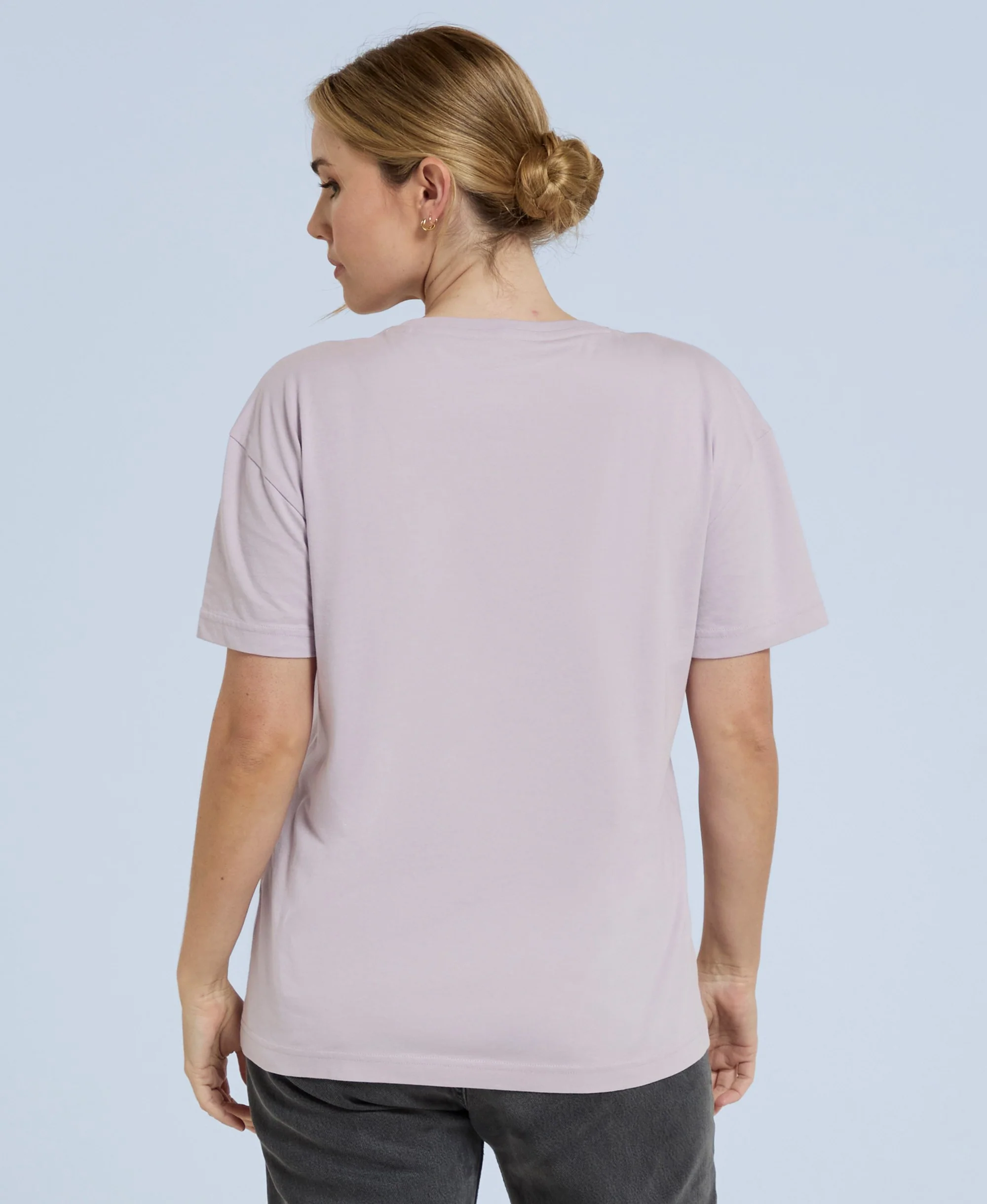 Leena Womens Boxy T-Shirt - Lilac - Image 4