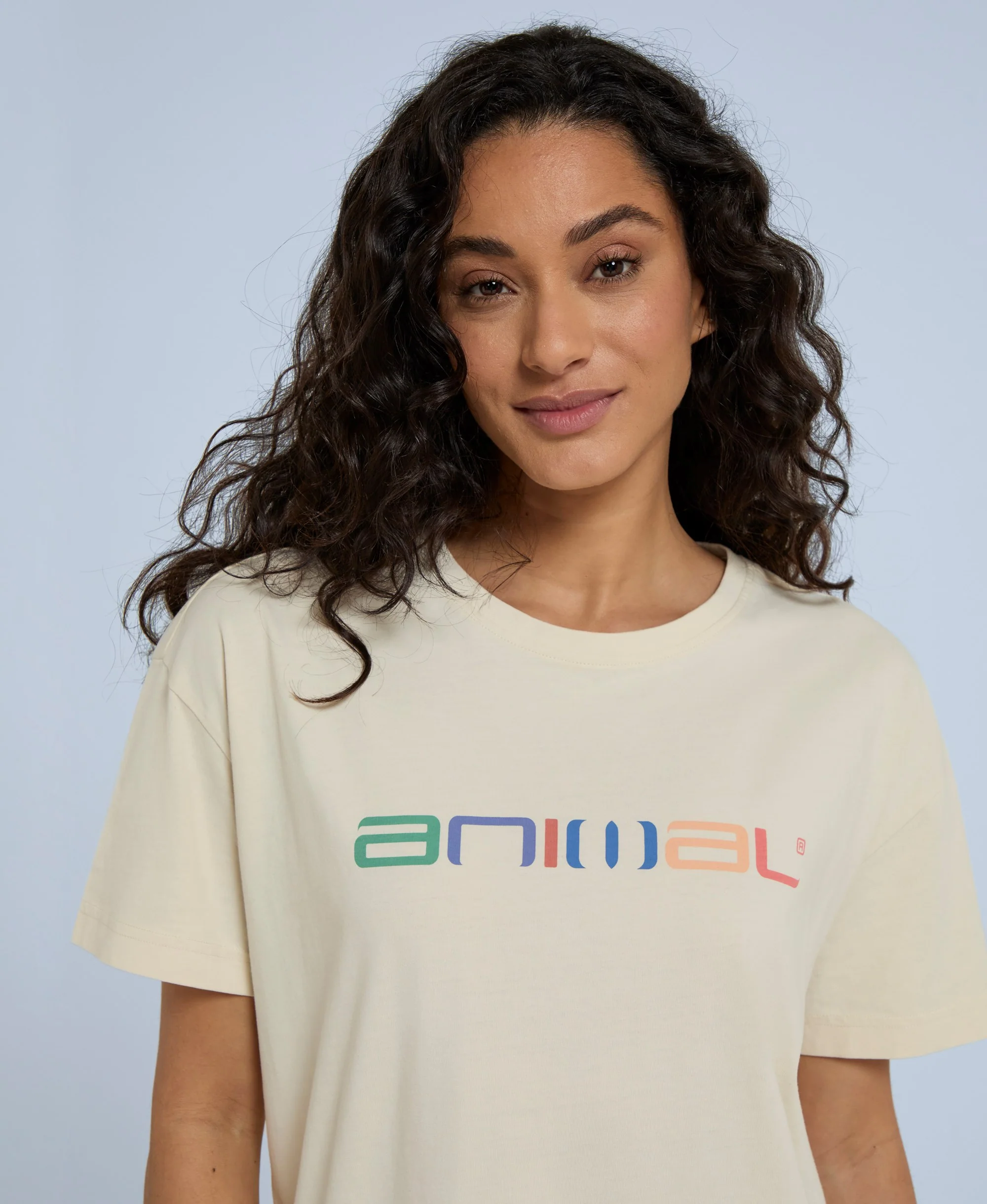 Leena Womens Boxy T-Shirt - Off White - Image 4