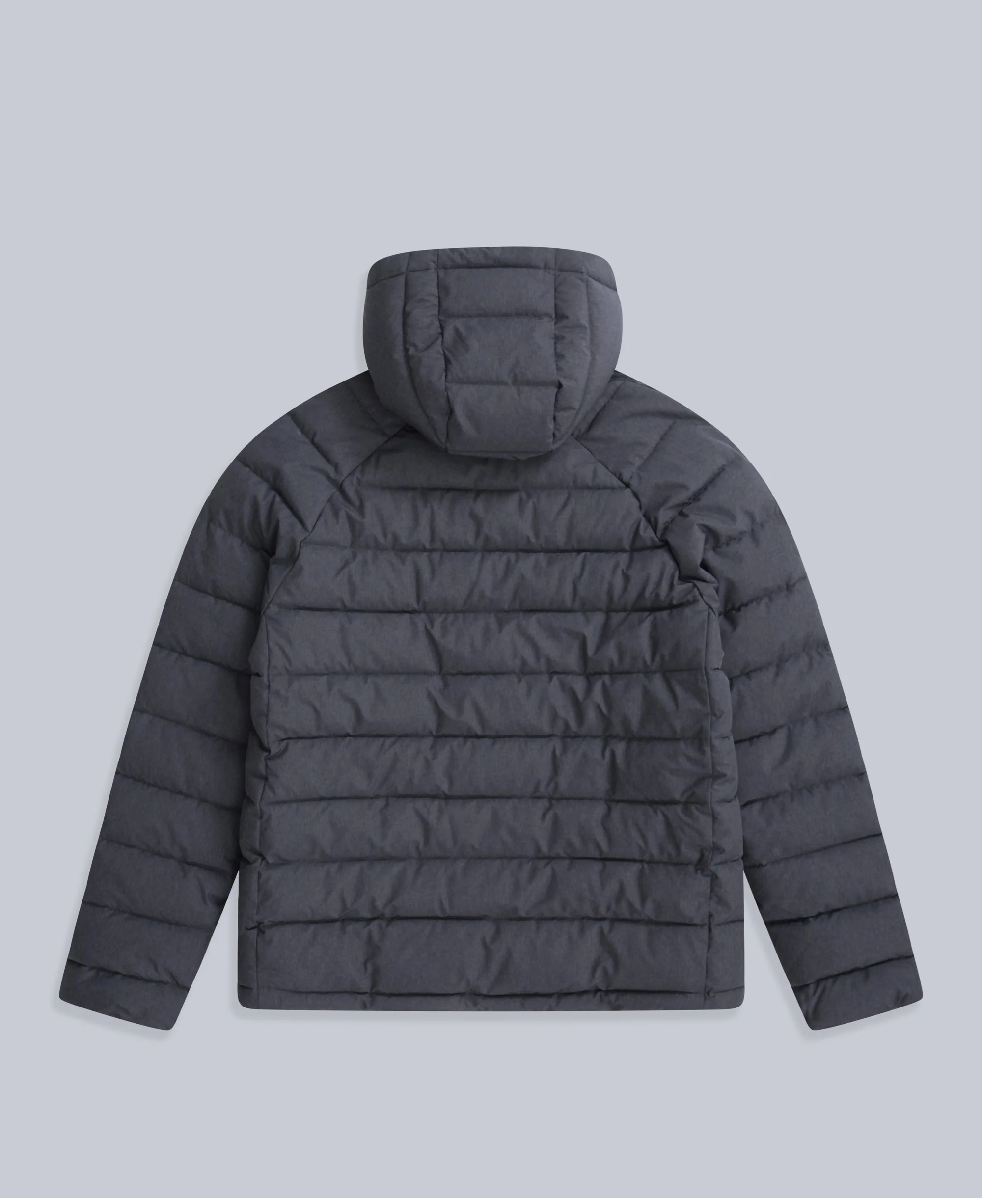 Light Cloud Cosi Marl Hooded Mens Padded Jacket - Charcoal - Image 7