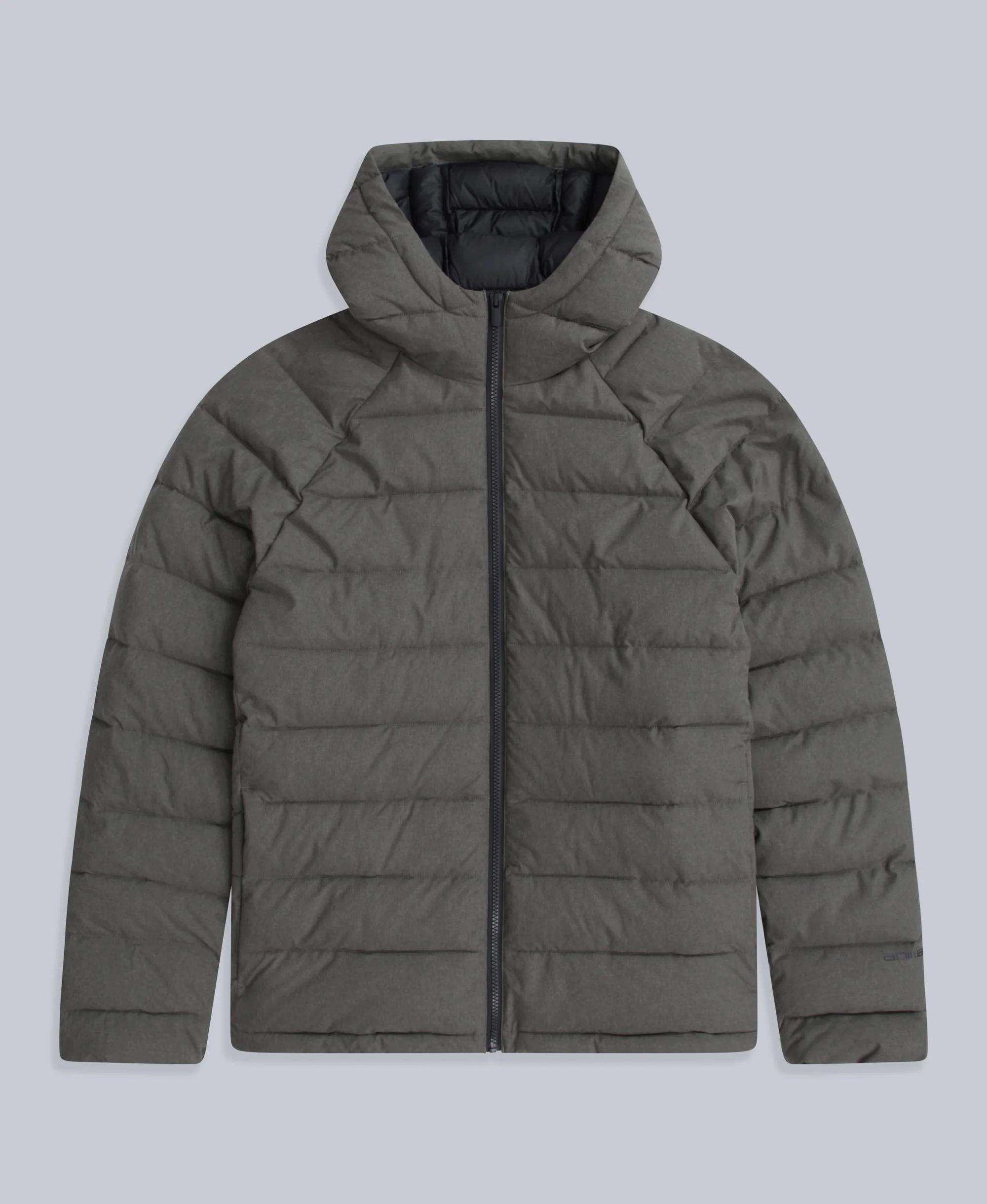 Light Cloud Cosi Marl Hooded Mens Padded Jacket - Khaki - Image 5
