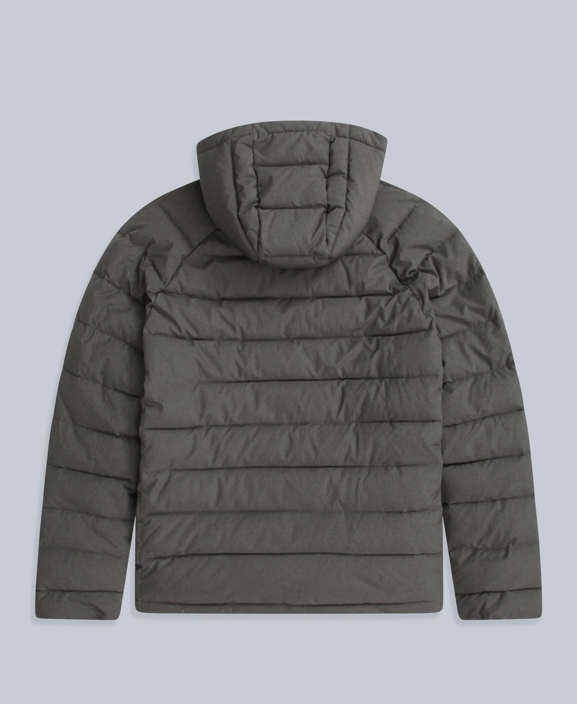 Light Cloud Cosi Marl Hooded Mens Padded Jacket - Khaki - Image 6