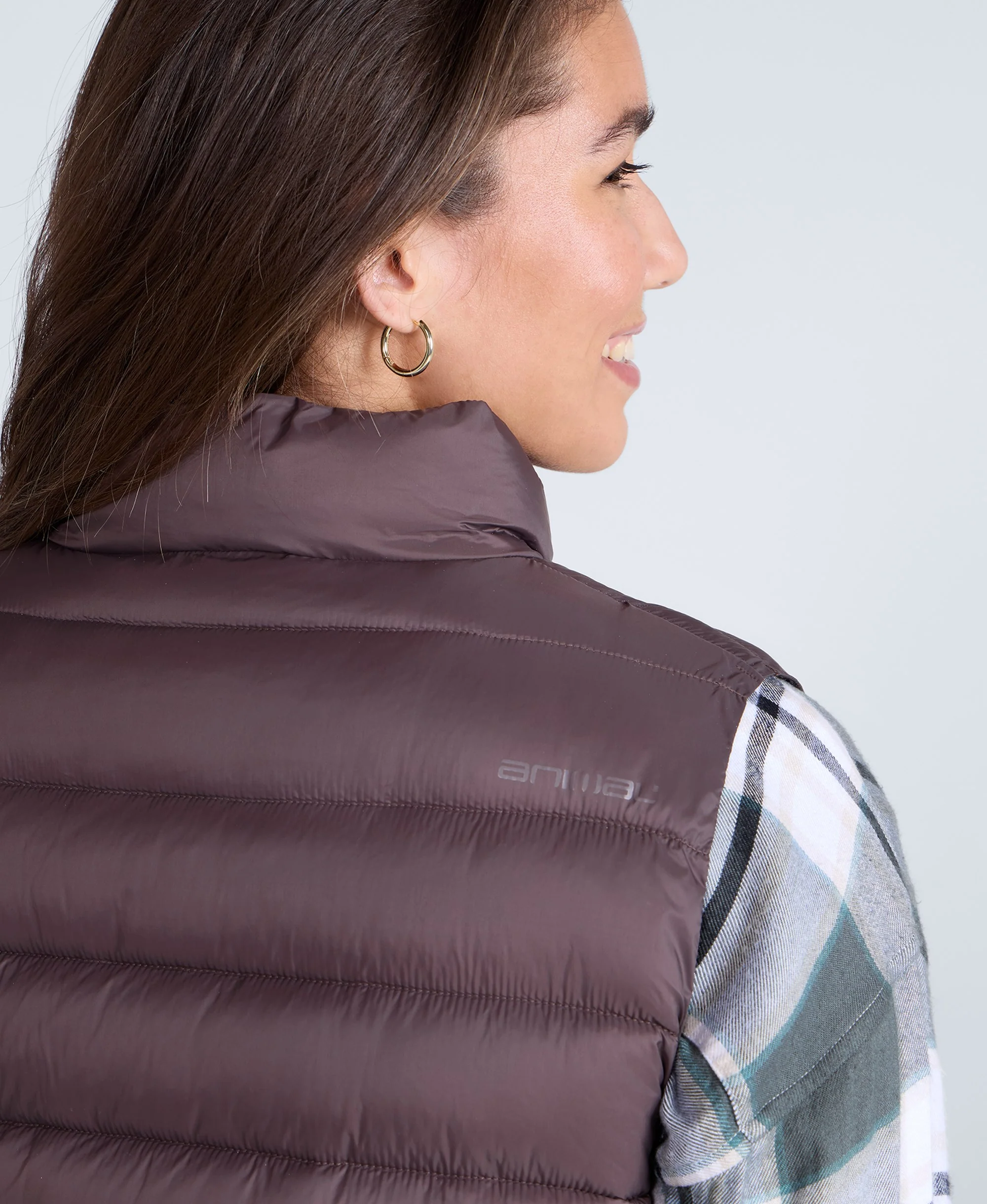 Light Cosi Womens Gilet - Dark Purple - Image 3