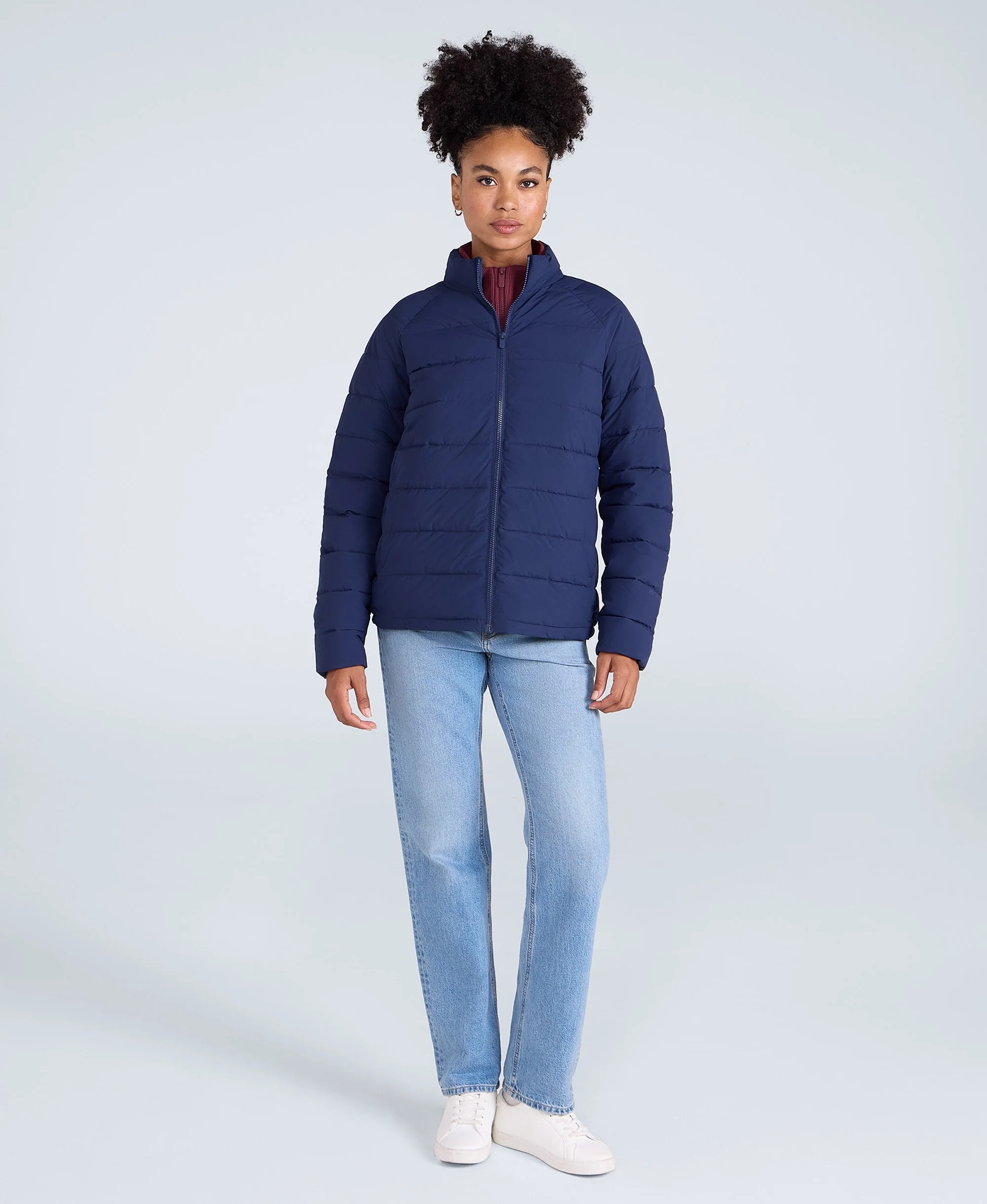 Light Cosi Womens Padded Jacket - Navy - Image 2