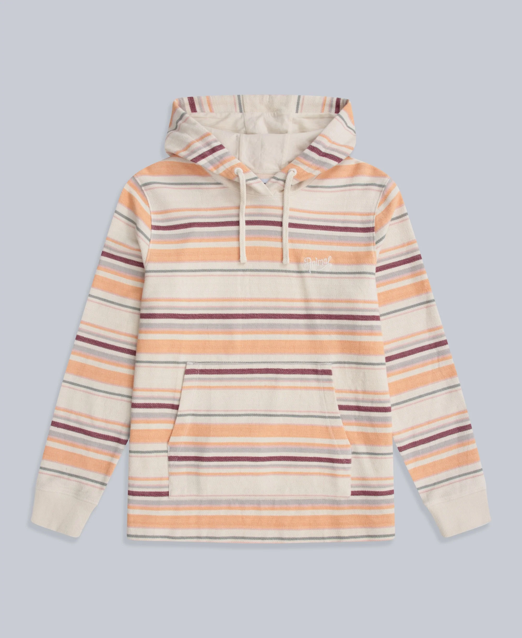 Lila Womens Beach Hoodie - Coral - Image 4