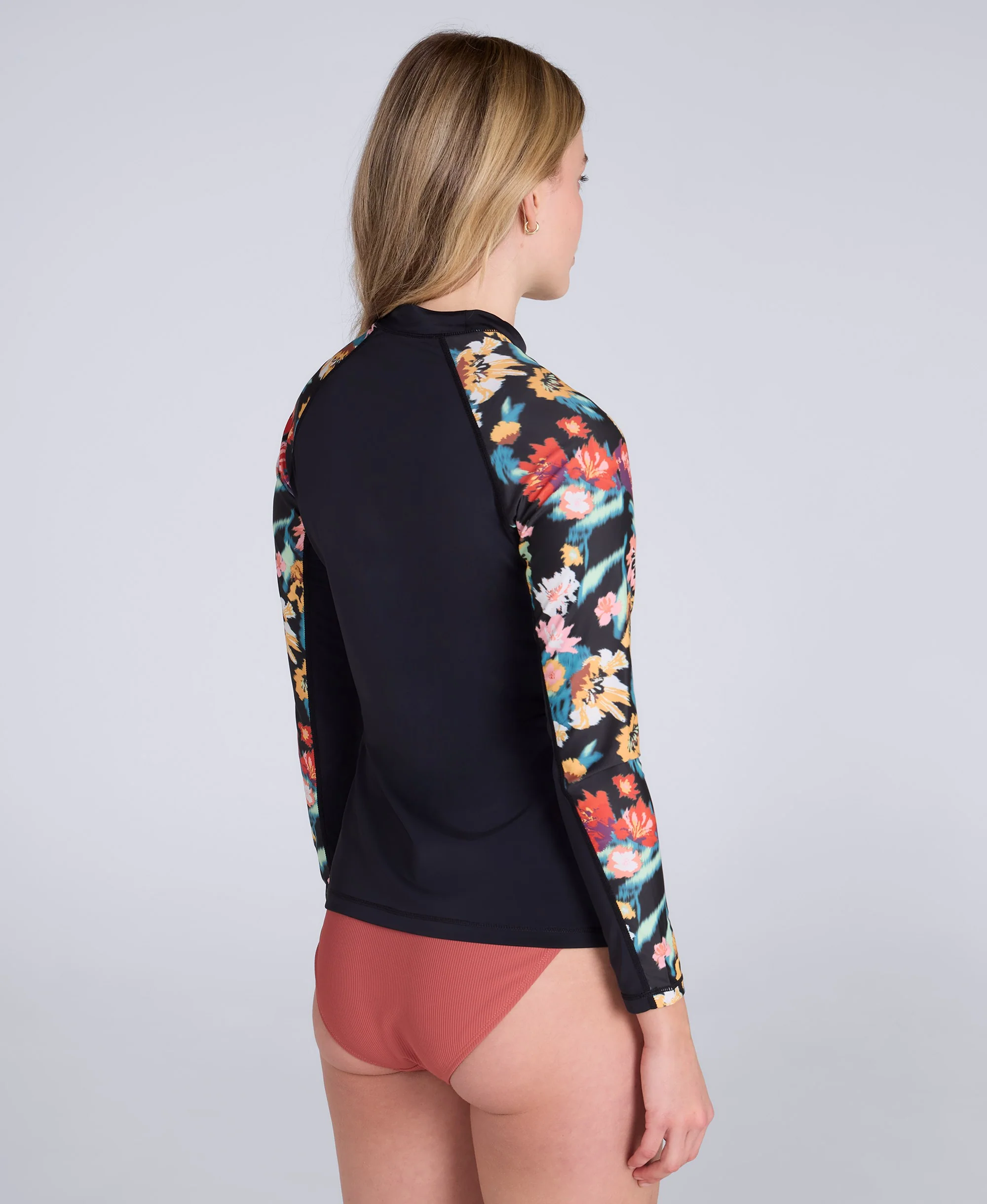 Lillie Womens Printed Panel Rash Vest - Mixed - Image 4