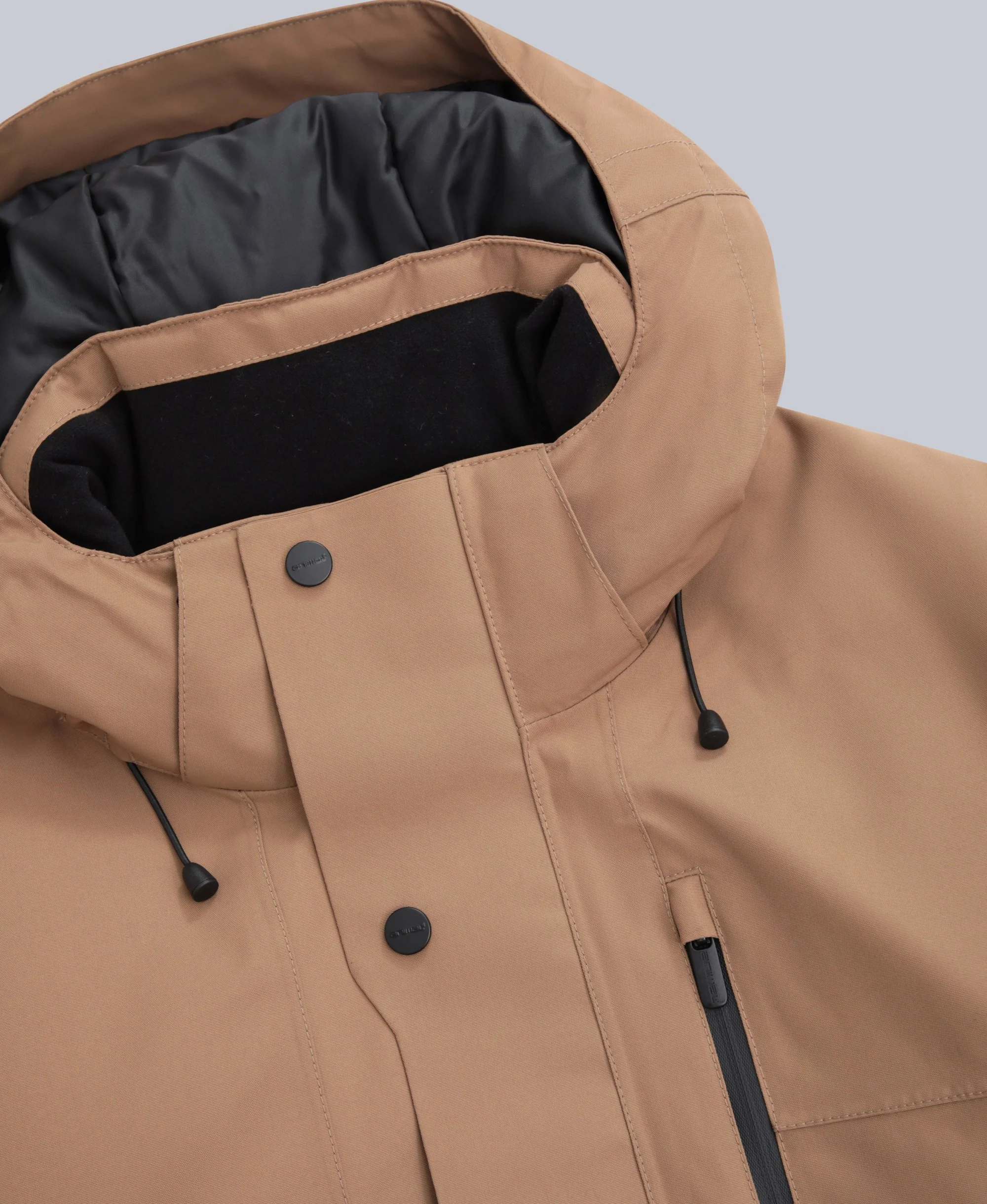 Lisbon Mens Waterproof Parka - Tan - Image 8