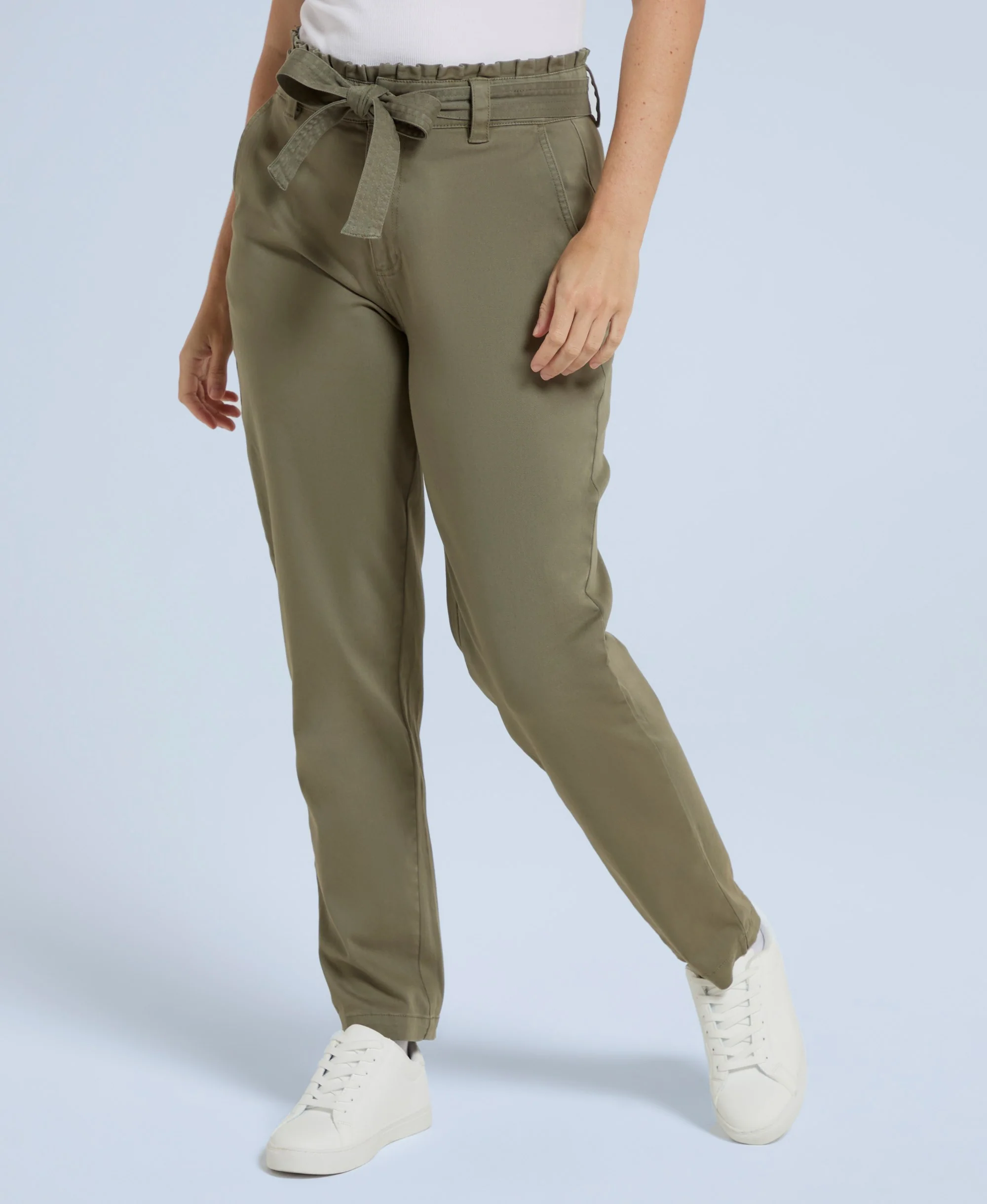Loren Womens Trousers - Khaki - Image 2