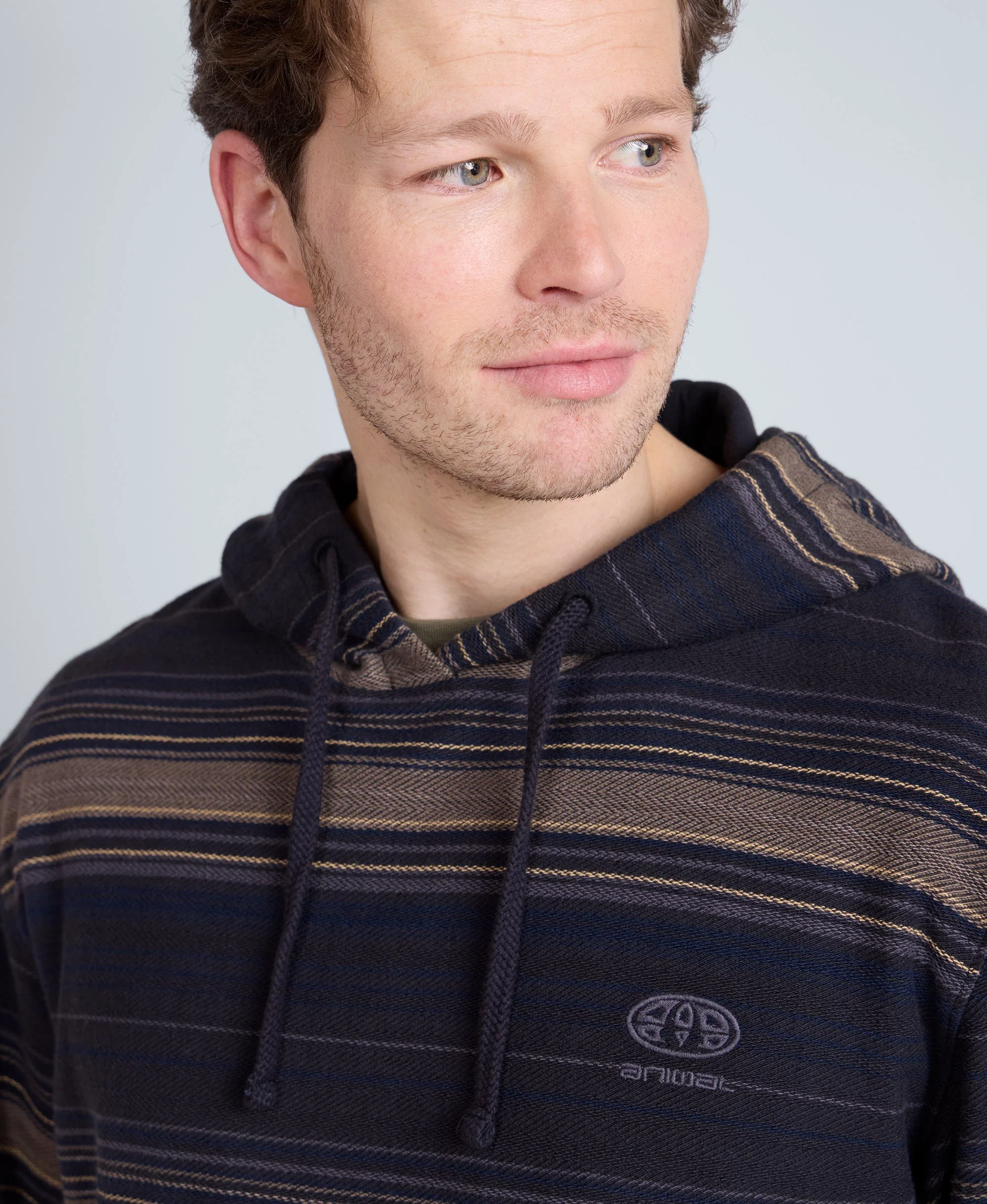 Loyal Mens Beach Hoodie - Charcoal - Image 5