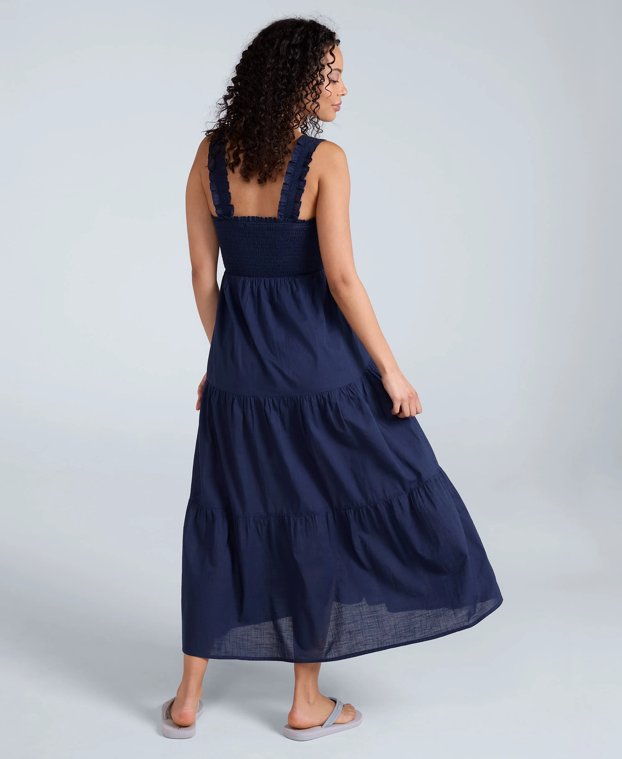 Mabel Womens Maxi Dress - Navy - Image 3