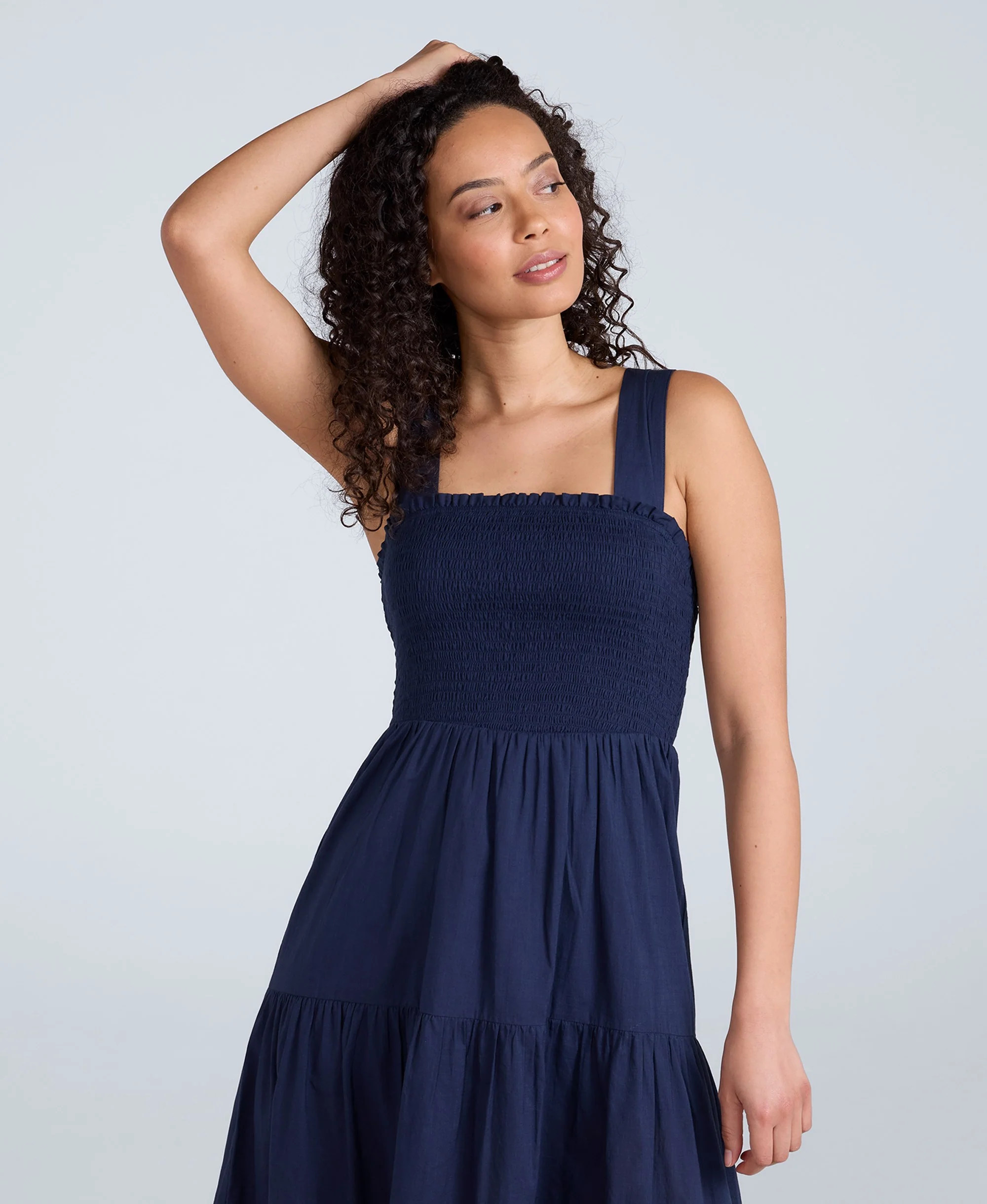 Mabel Womens Maxi Dress - Navy - Image 4