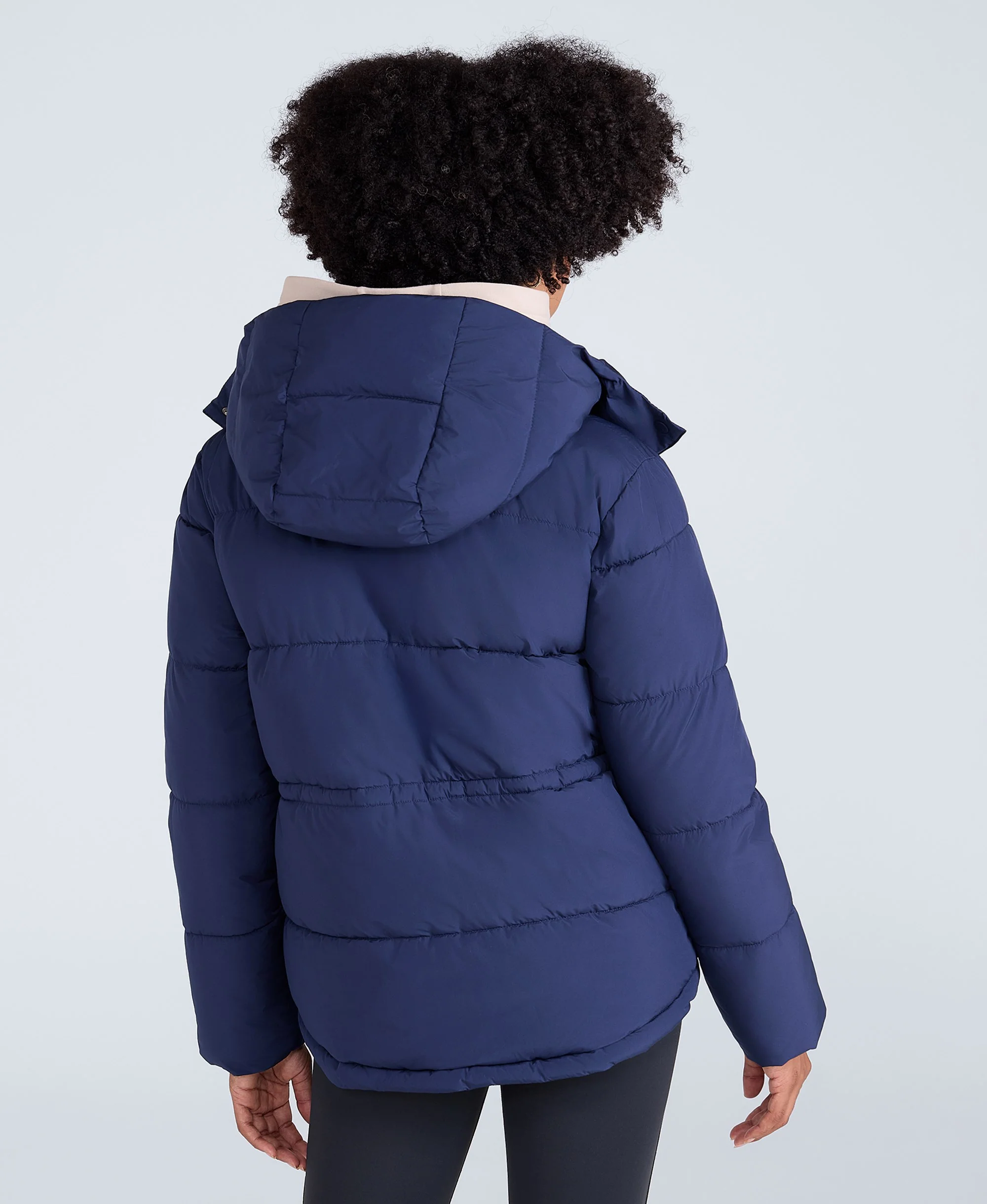 Maeve Womens Puffer Jacket - Navy - Image 3
