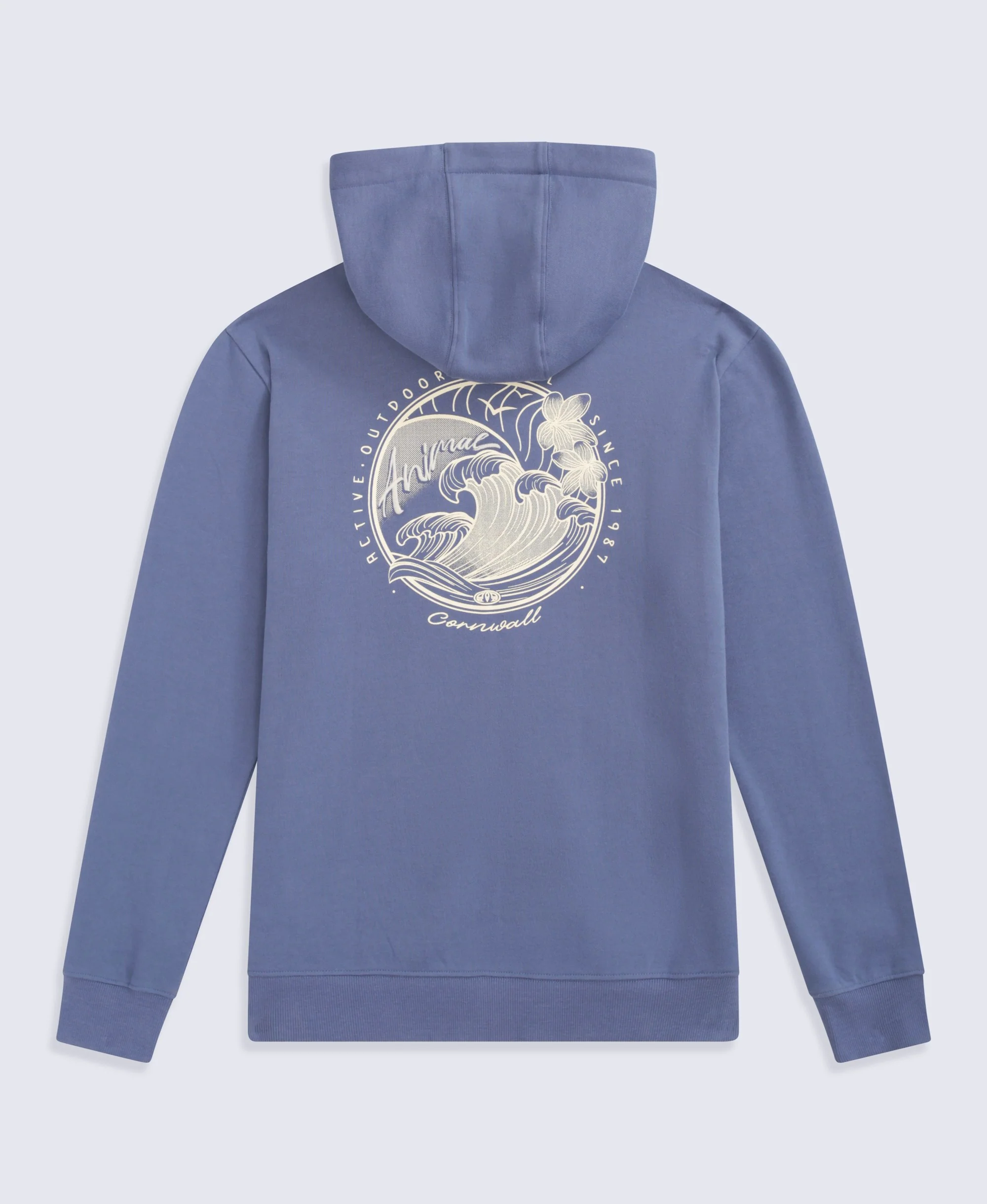 Maya Womens Cornwall Zip Through Hoodie - Blue - Image 2