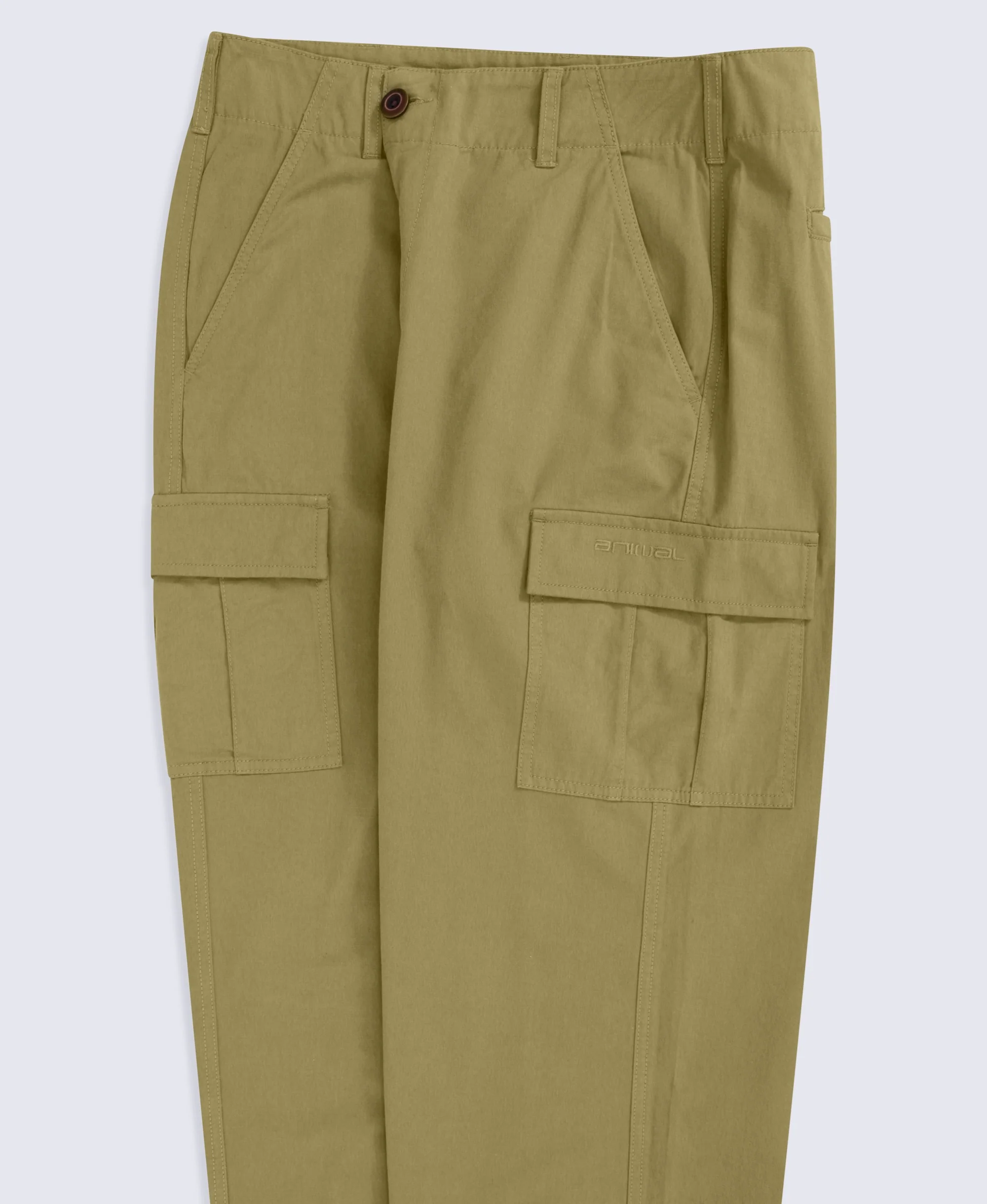 Melbourne Mens Cargo Trousers - Khaki - Image 3