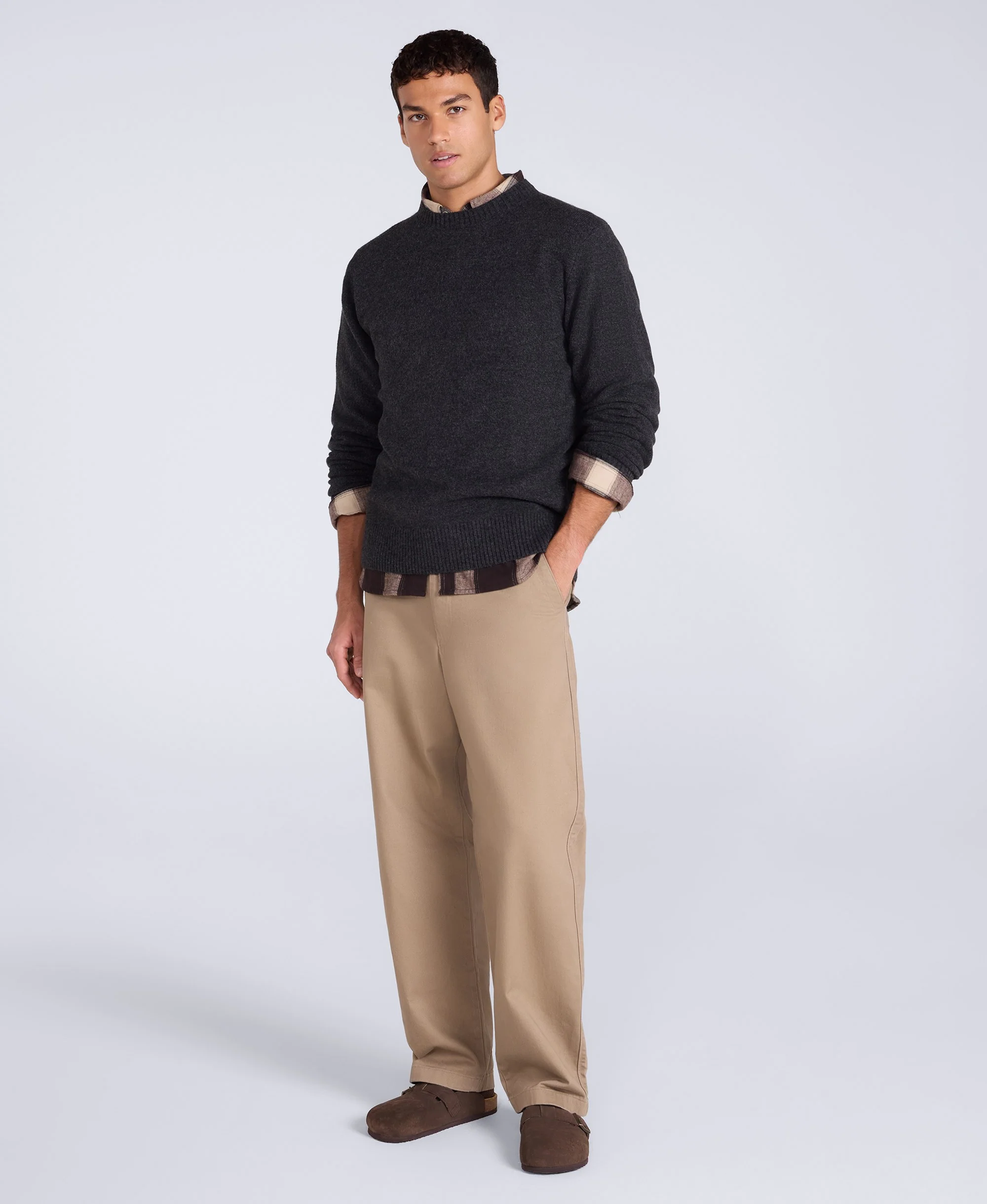 Mens Cosy Jumper - Charcoal - Image 2