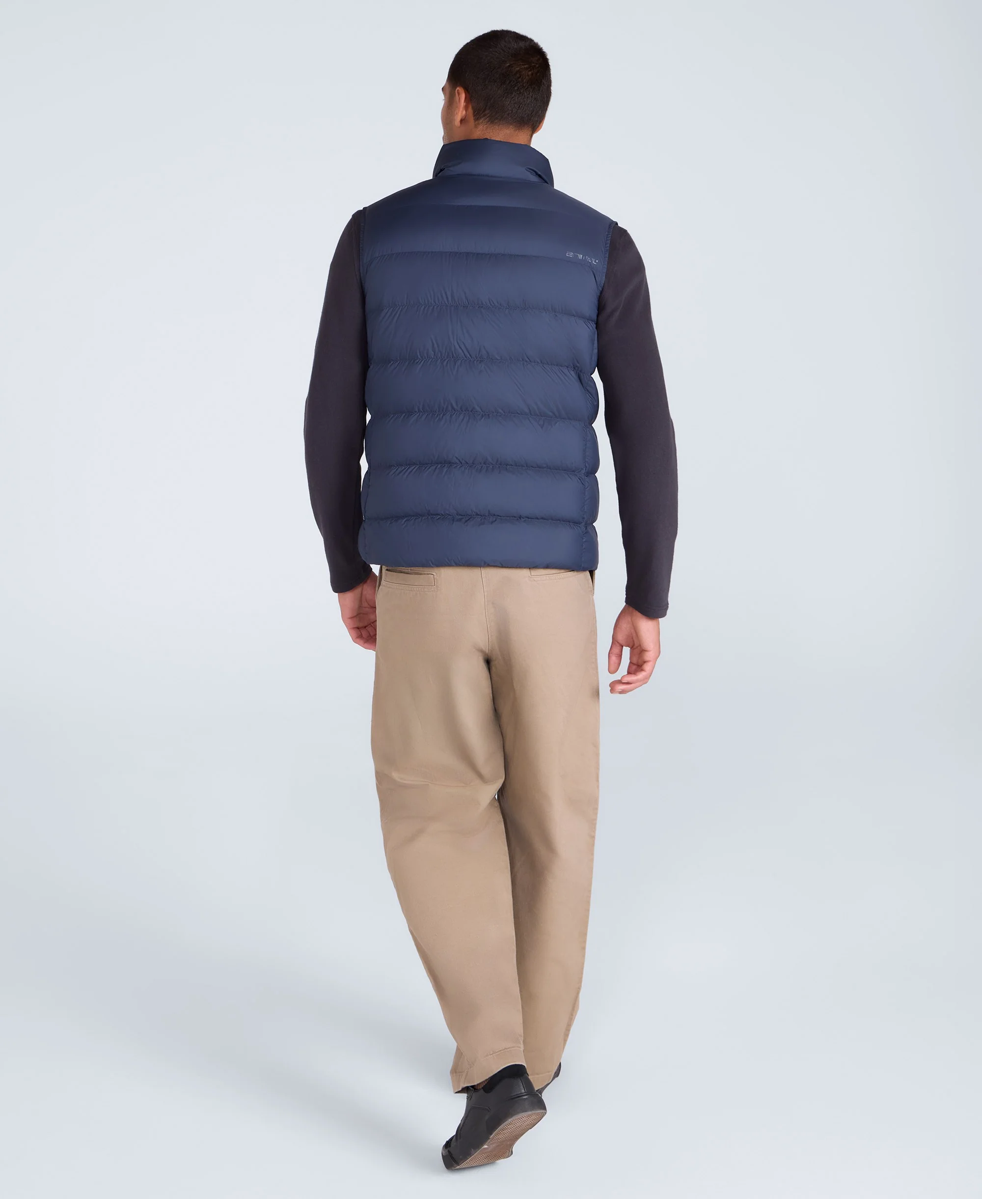 Mens Lightweight Down Gilet - Navy - Image 4