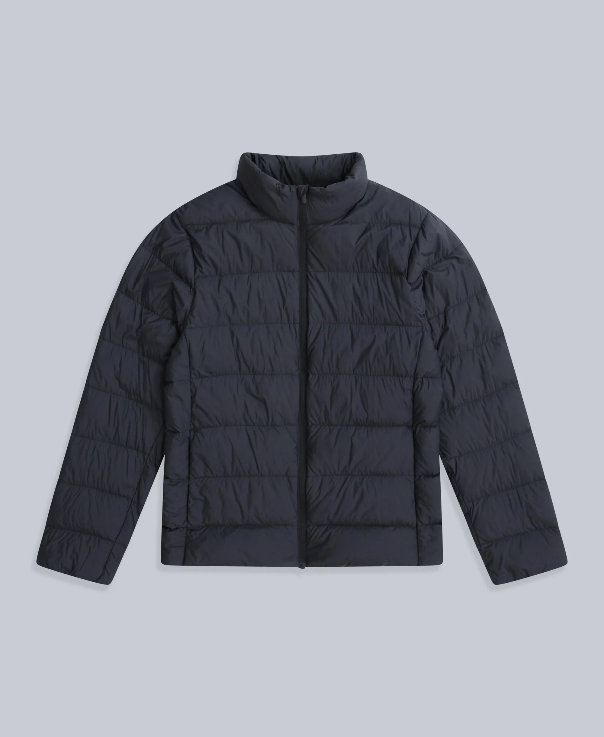 Mens Lightweight Down Packable Jacket - Black - Image 5