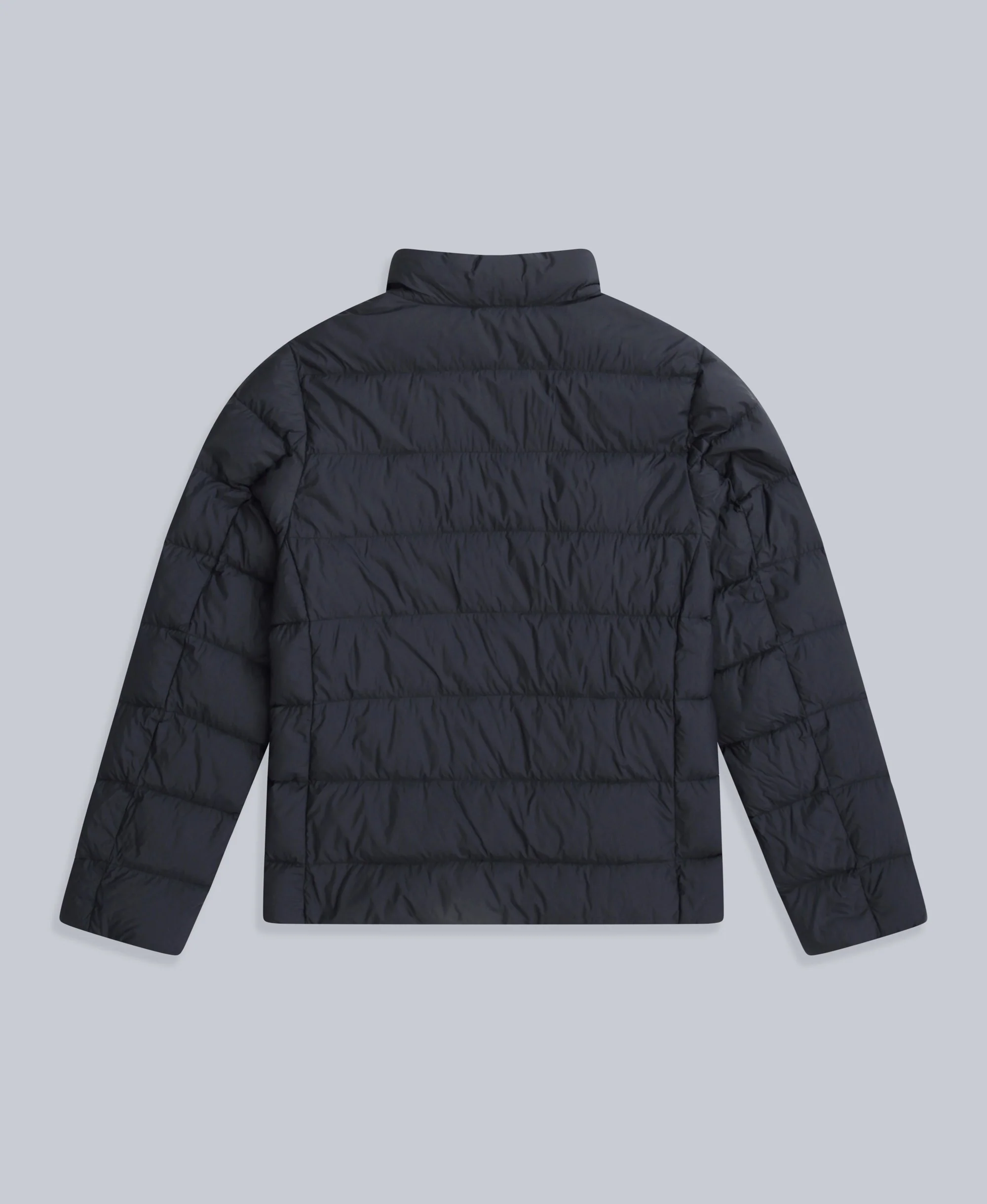 Mens Lightweight Down Packable Jacket - Black - Image 6