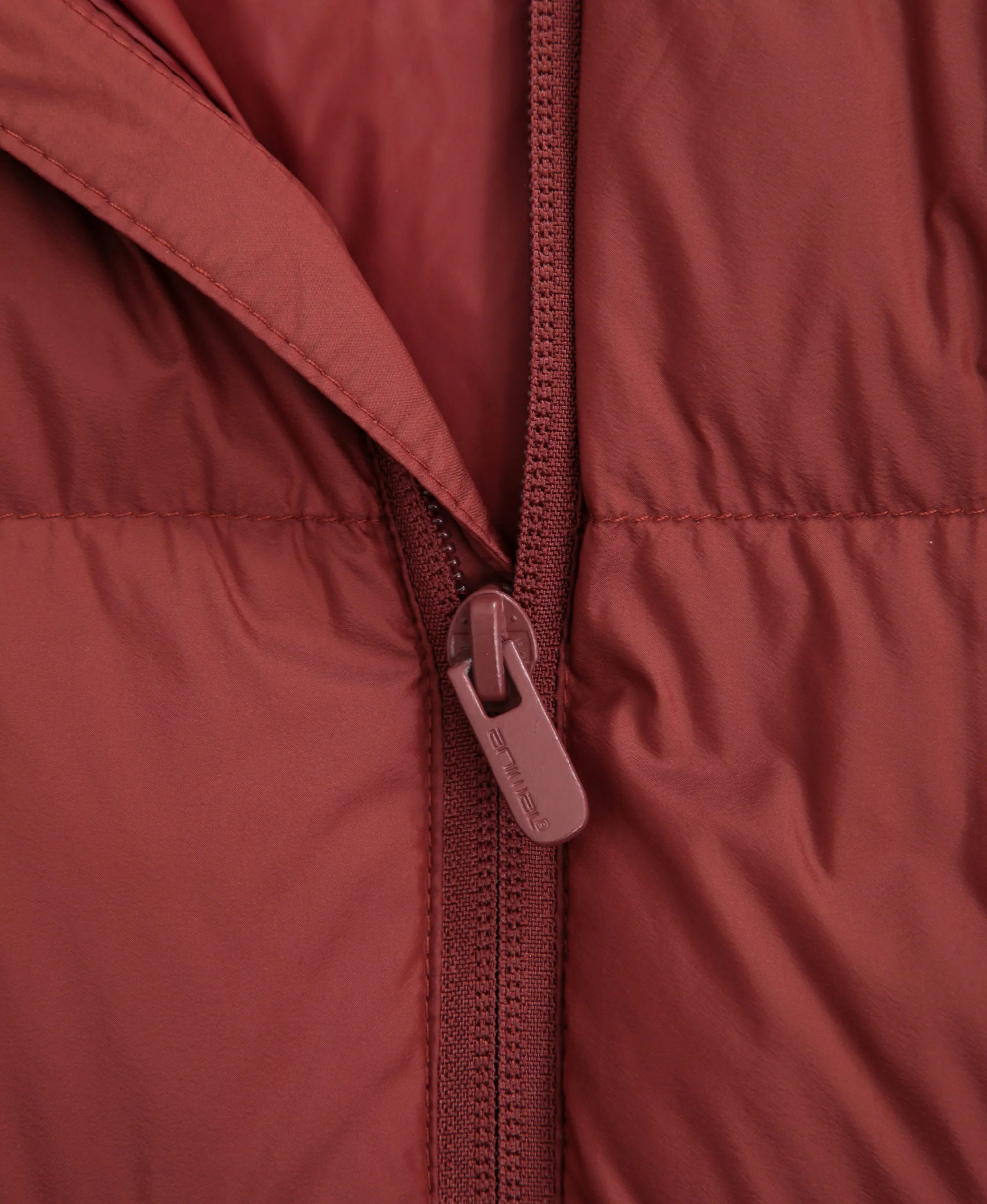 Mens Lightweight Down Packable Jacket - Red - Image 8