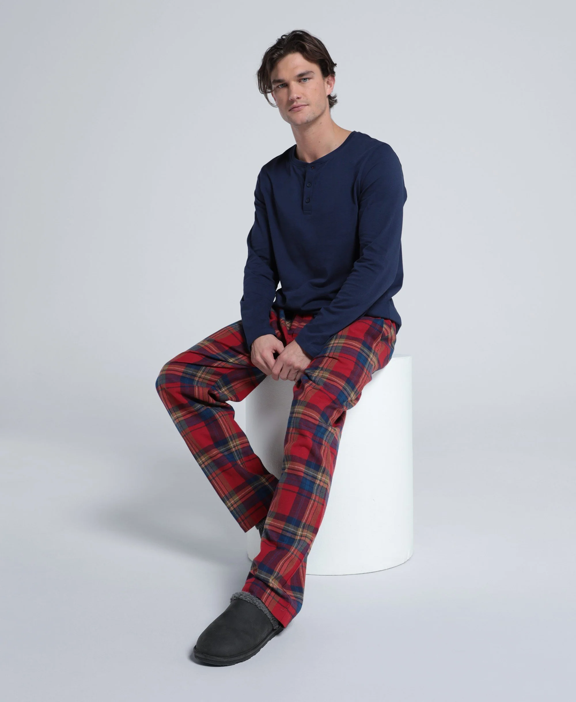 Mens Pyjama Set - Red
