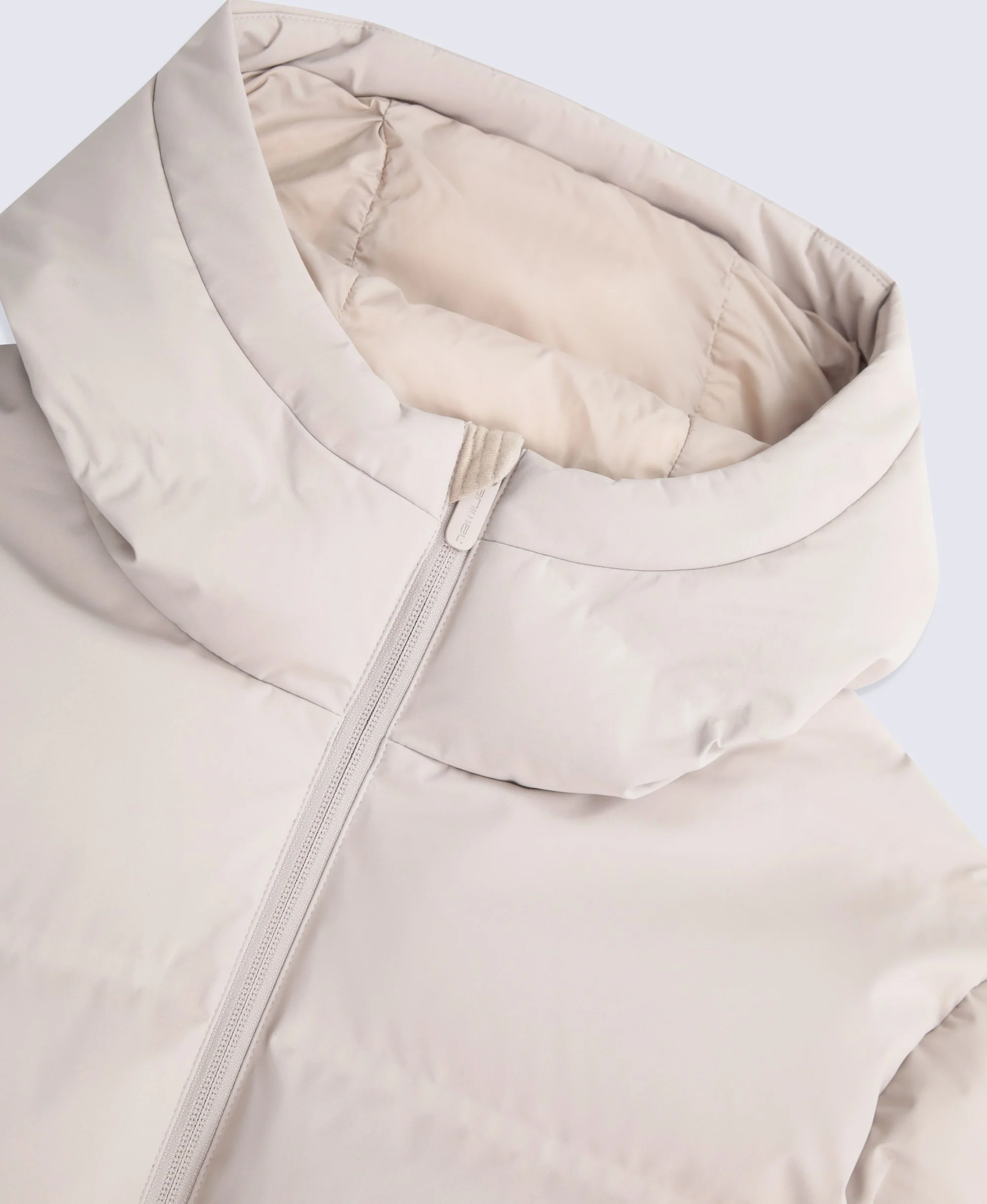 Mens Tech Down Heat Sealed Jacket - Beige - Image 8