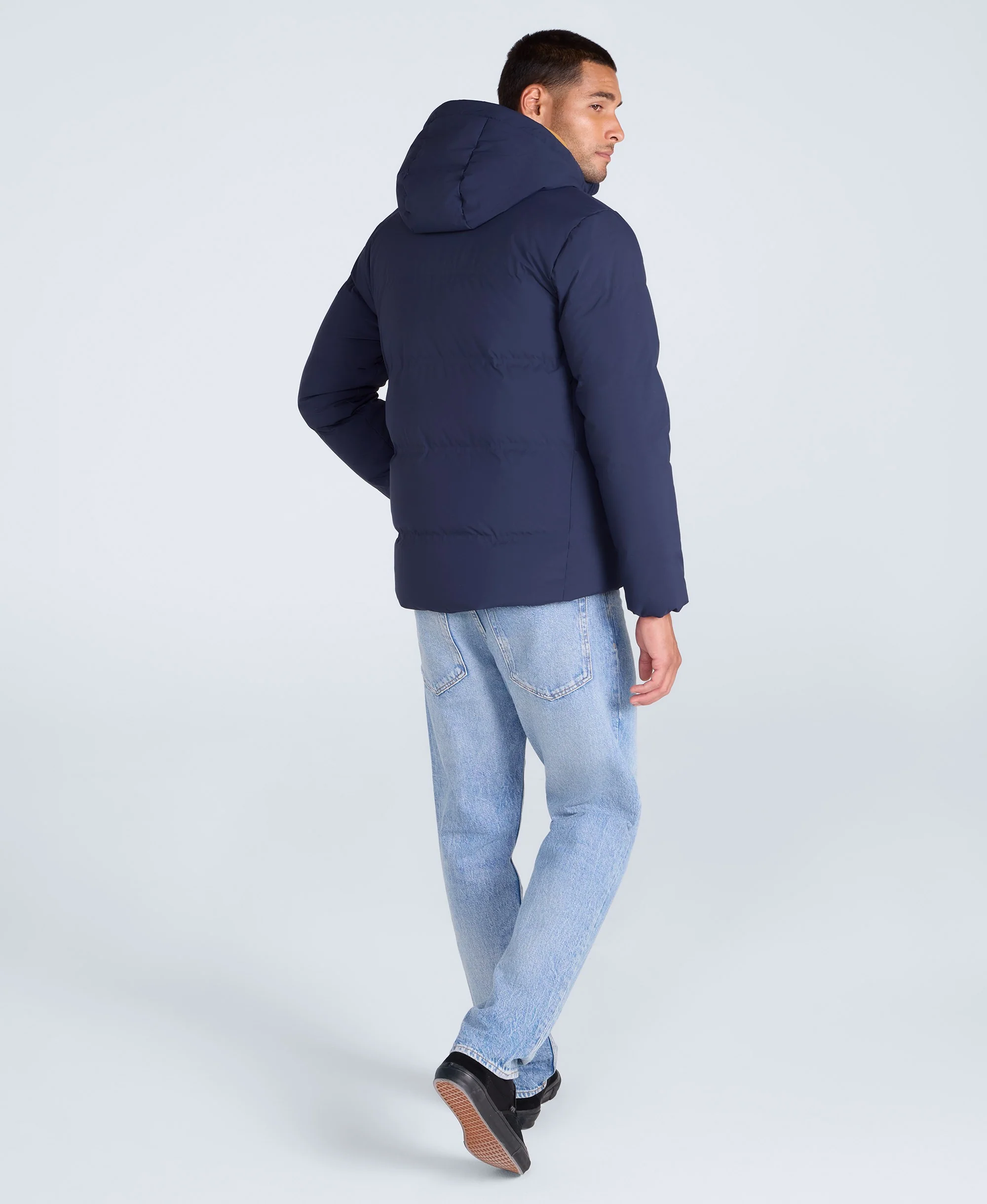 Mens Tech Down Heat Sealed Jacket - Navy - Image 4