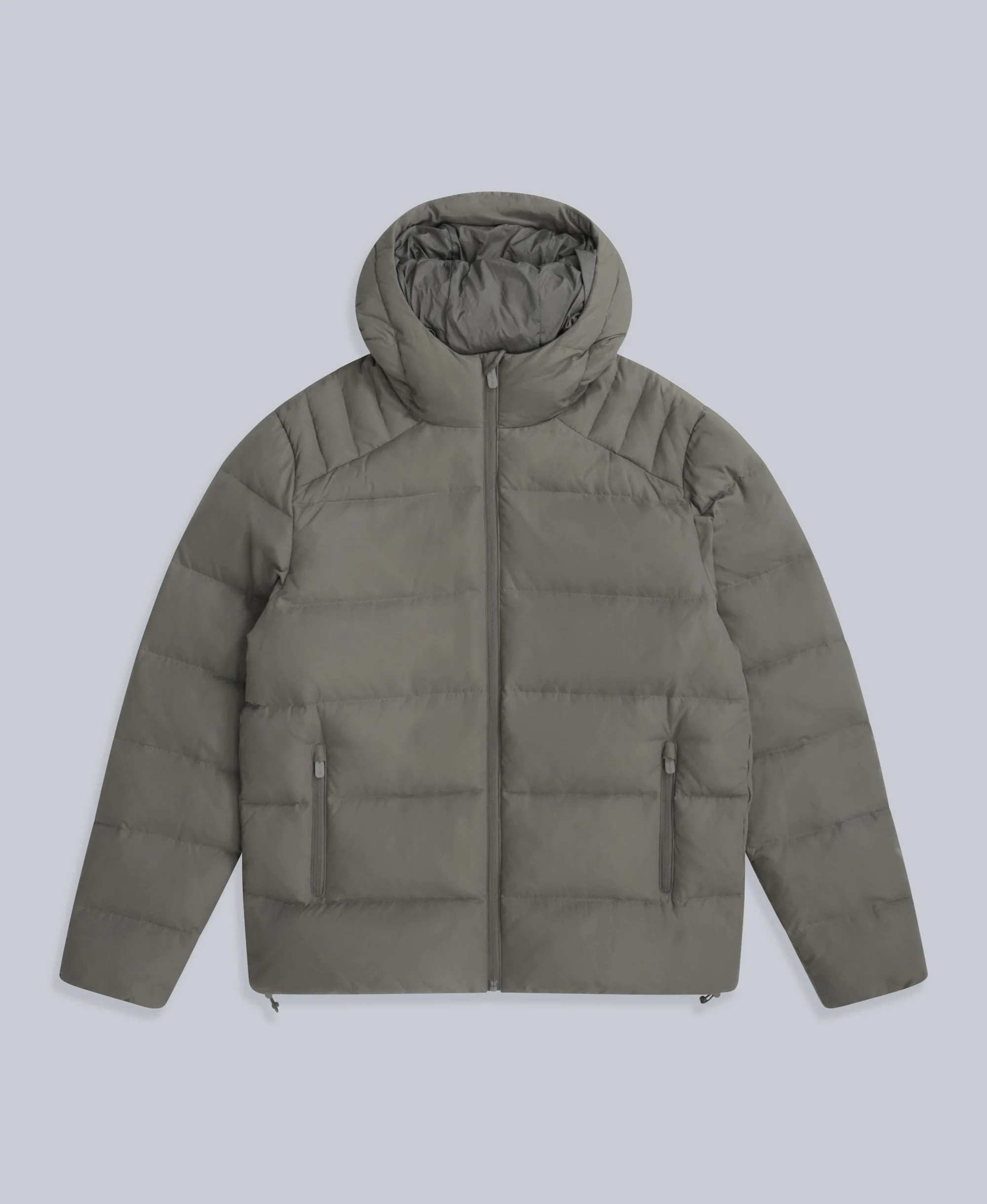 Mens Tech Down Mid Weight Jacket - Dark Khaki - Image 5