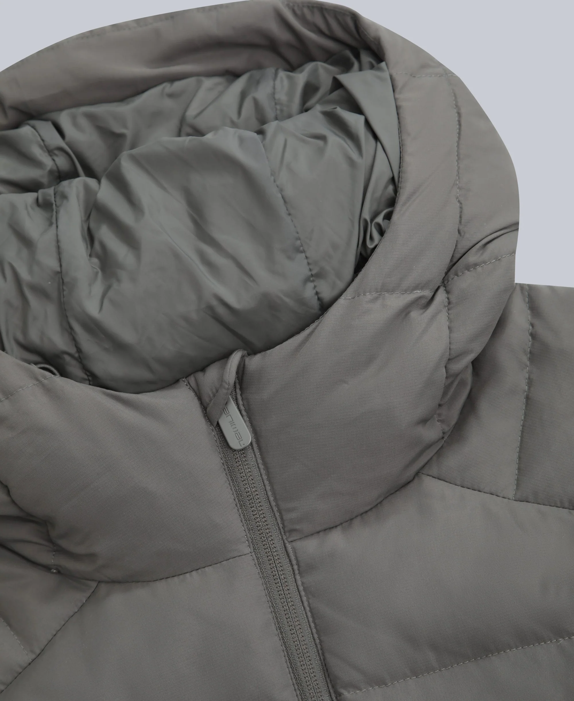 Mens Tech Down Mid Weight Jacket - Dark Khaki - Image 7