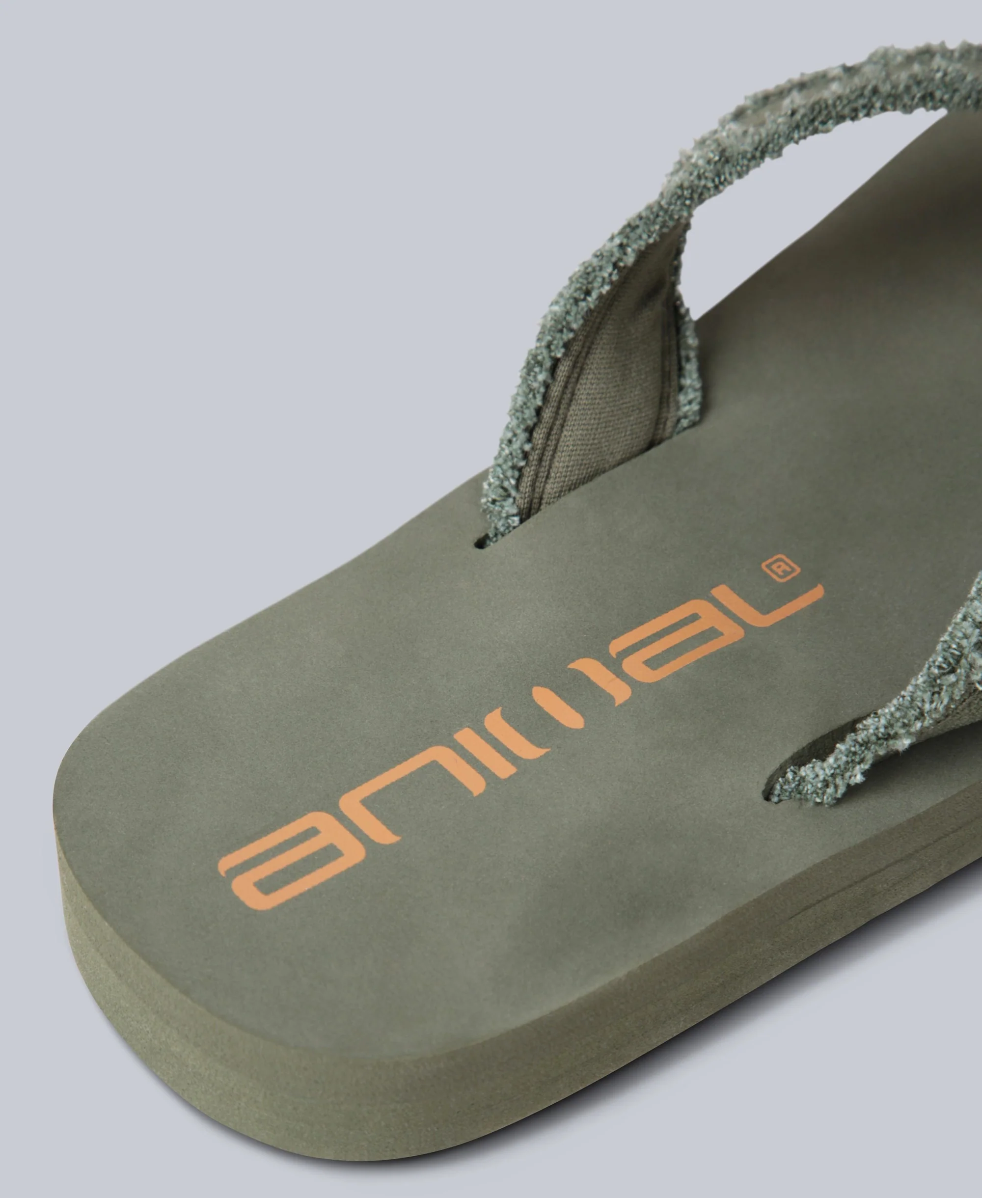 Mens Tidal Flip Flops - Khaki - Image 4