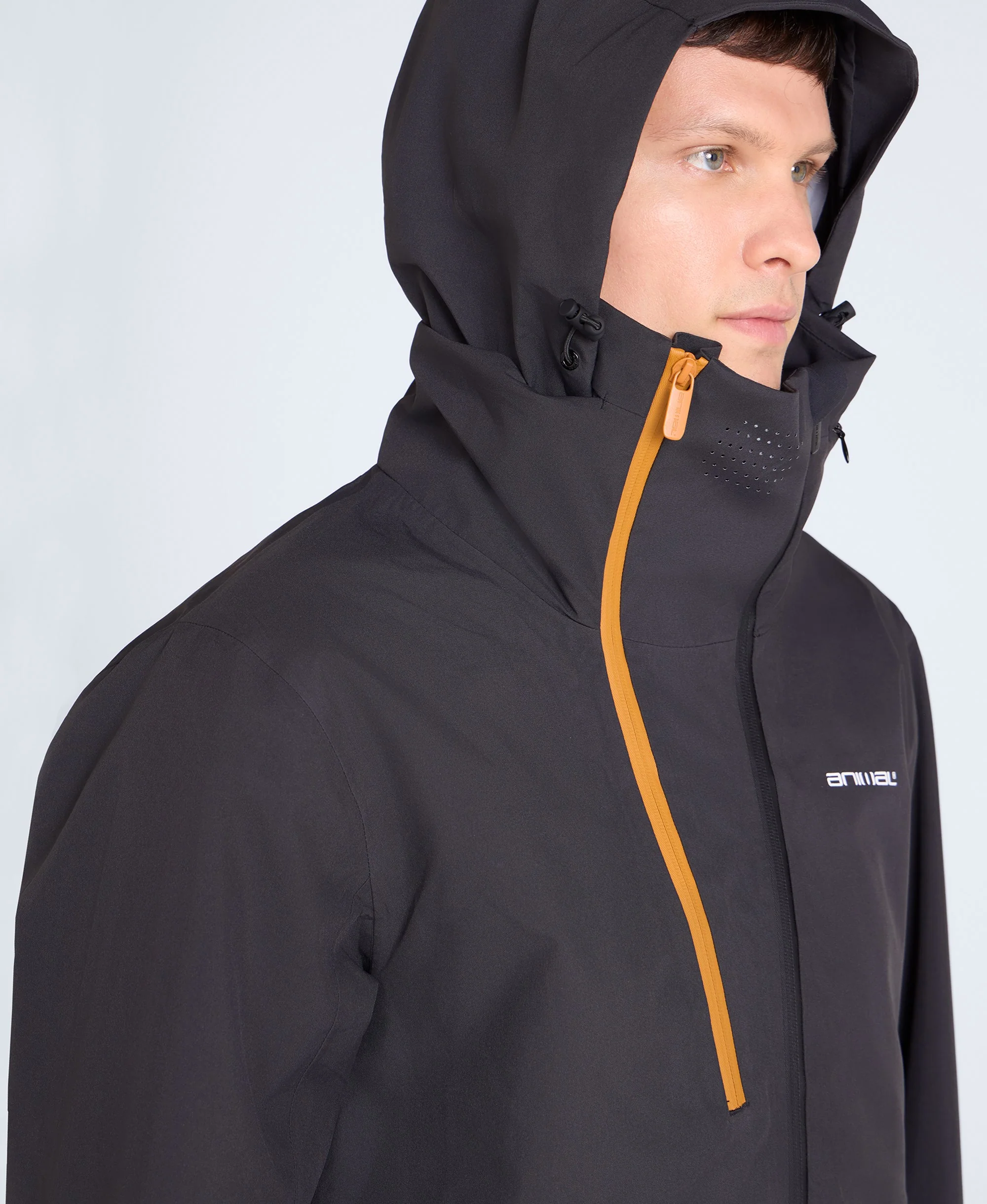 Vortex Mens 3 Layer Ski Jacket - Black - Image 5