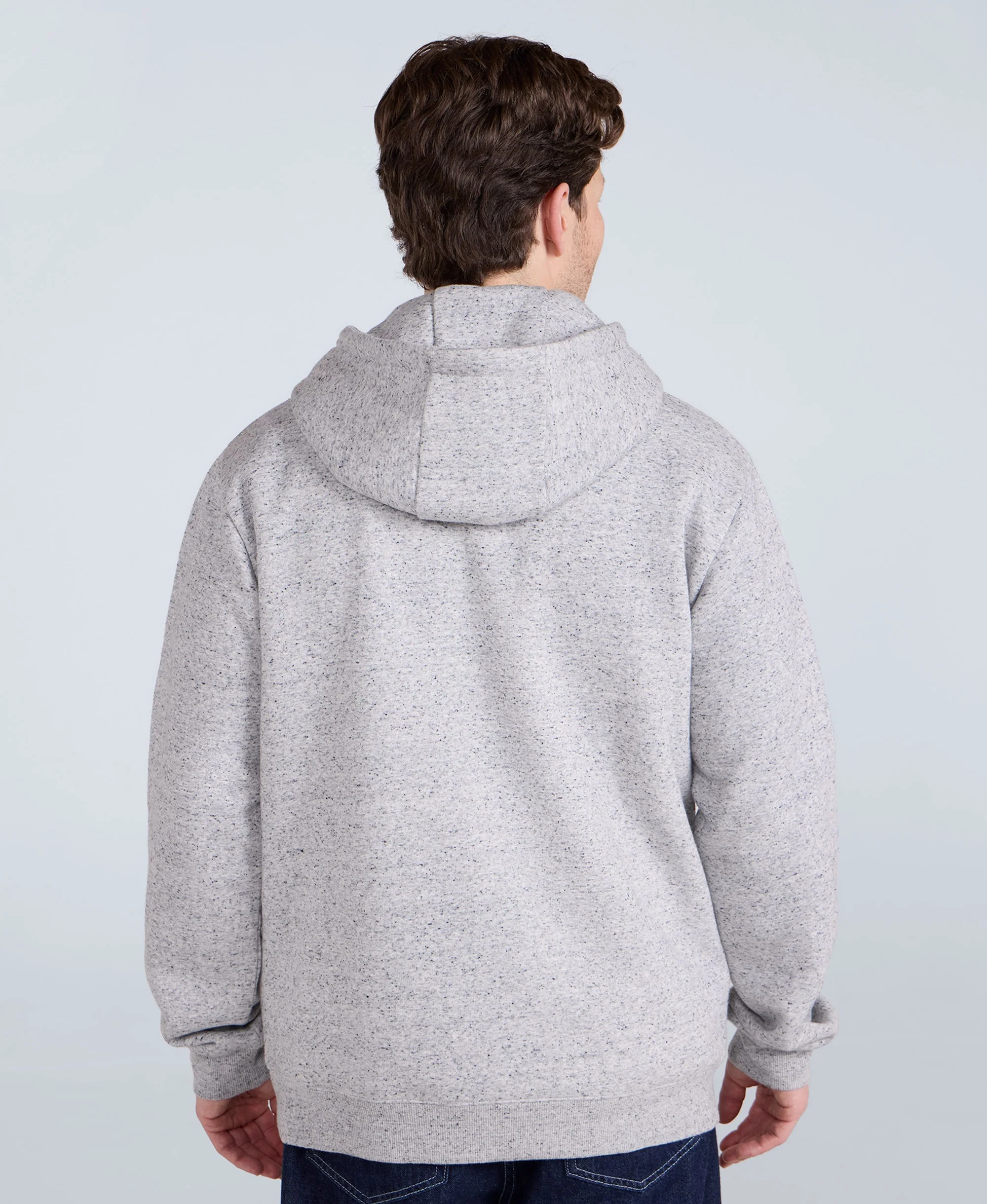 Nick Mens Heavyweight Hoodie - Grey - Image 4