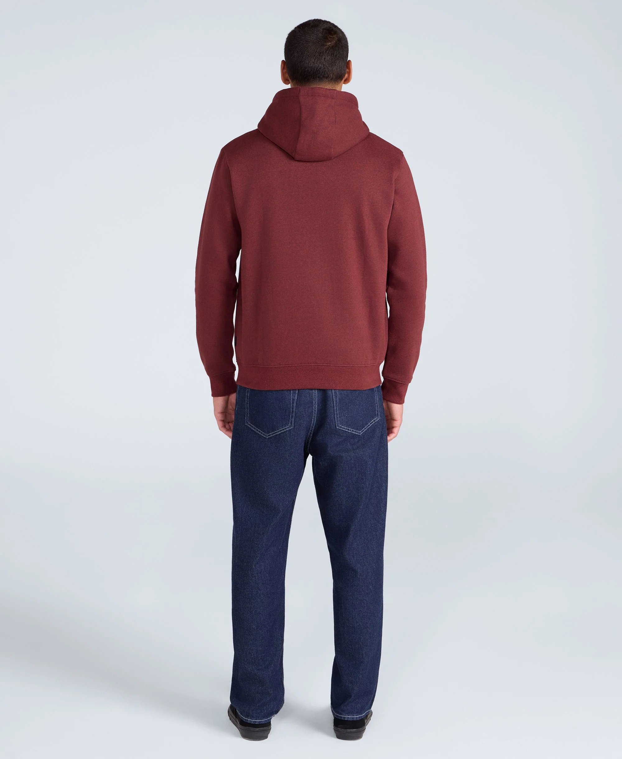 Nick Mens Heavyweight Hoodie - Red - Image 4