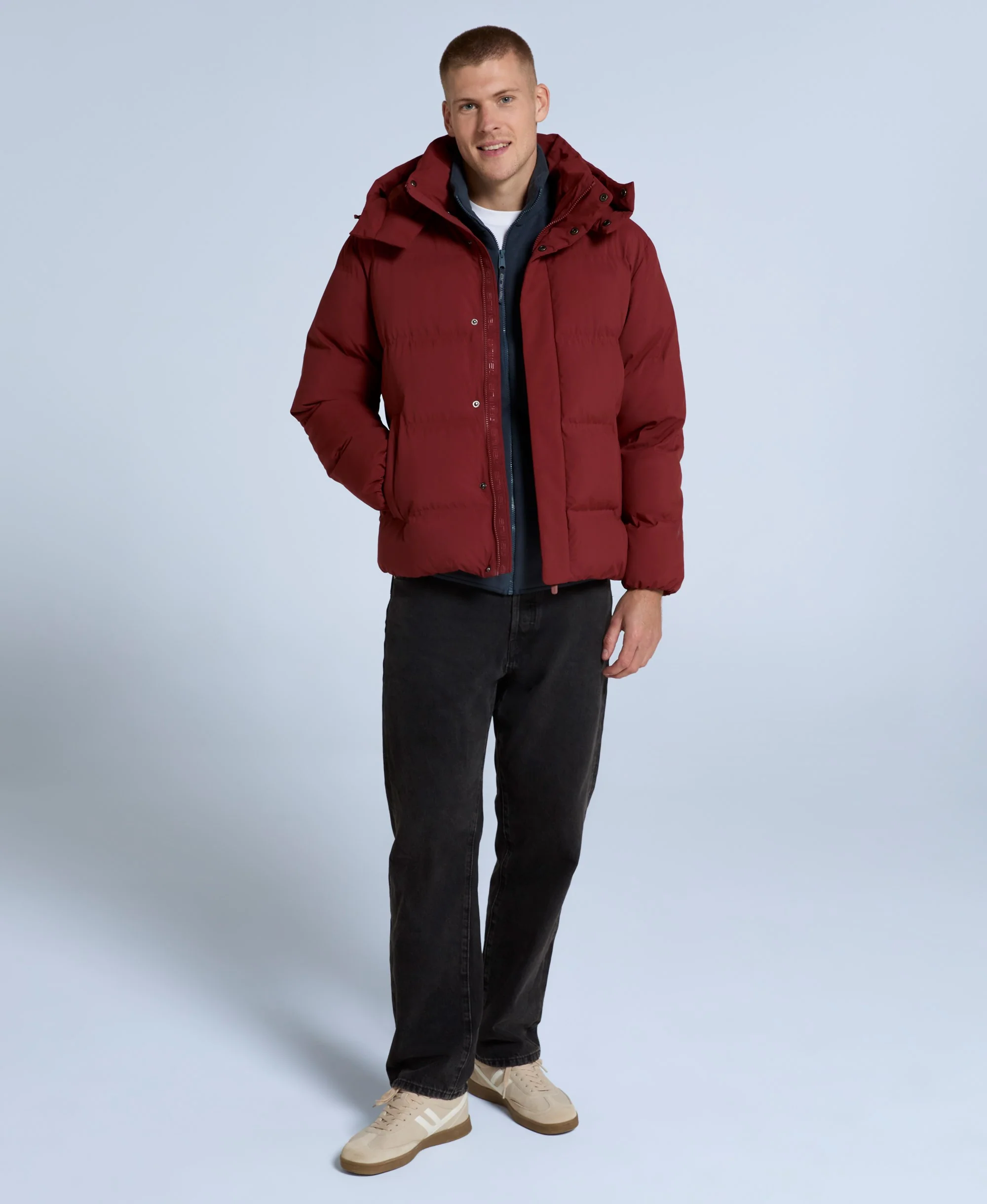 Nimbus Mens Padded Jacket - Dark Red - Image 2