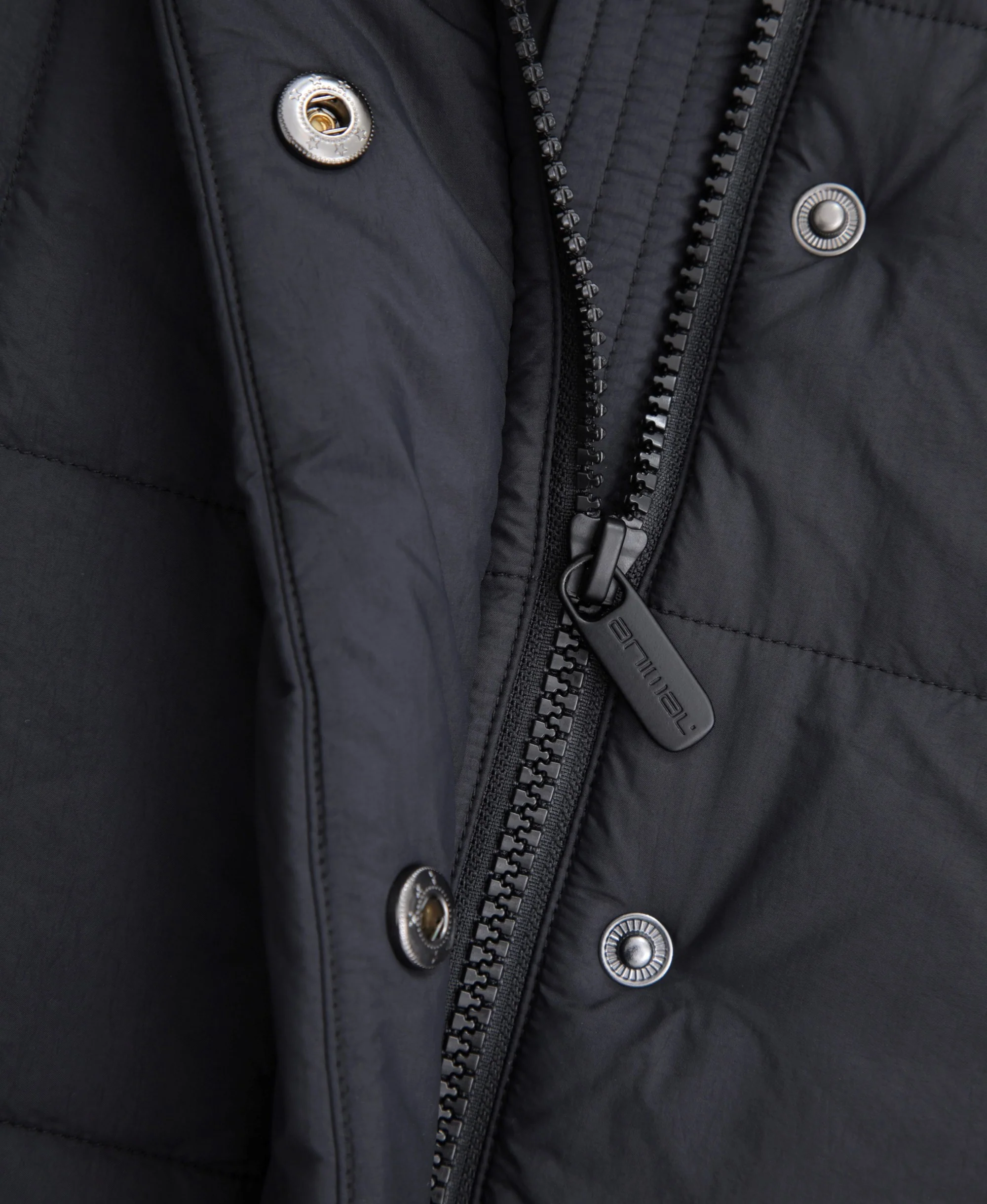 Nina Womens Grid Quilt Padded Jacket - Black - Image 9