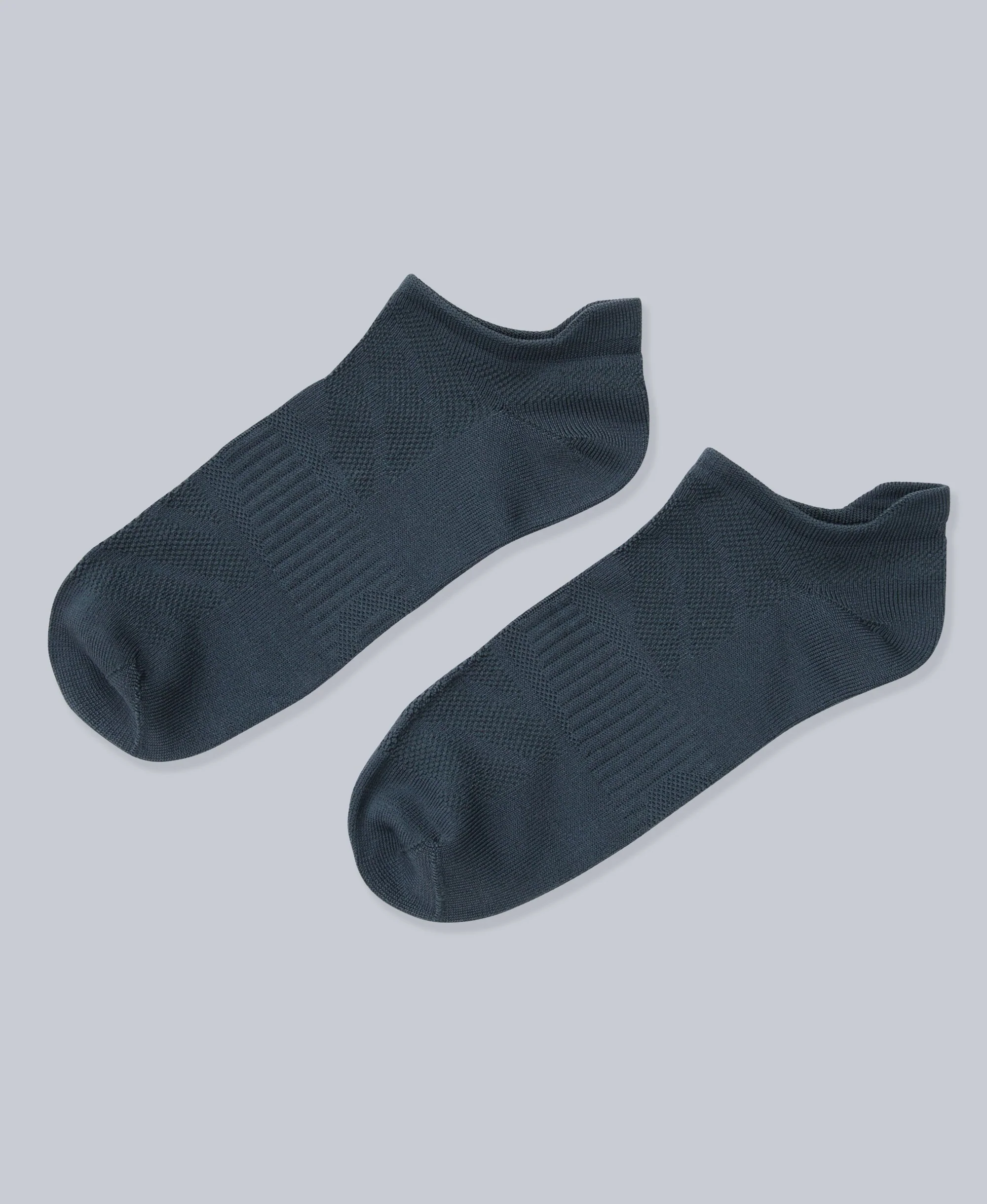 Ocea Womens Lightweight Trainer Socks 3-Pack - Burgundy - Image 3