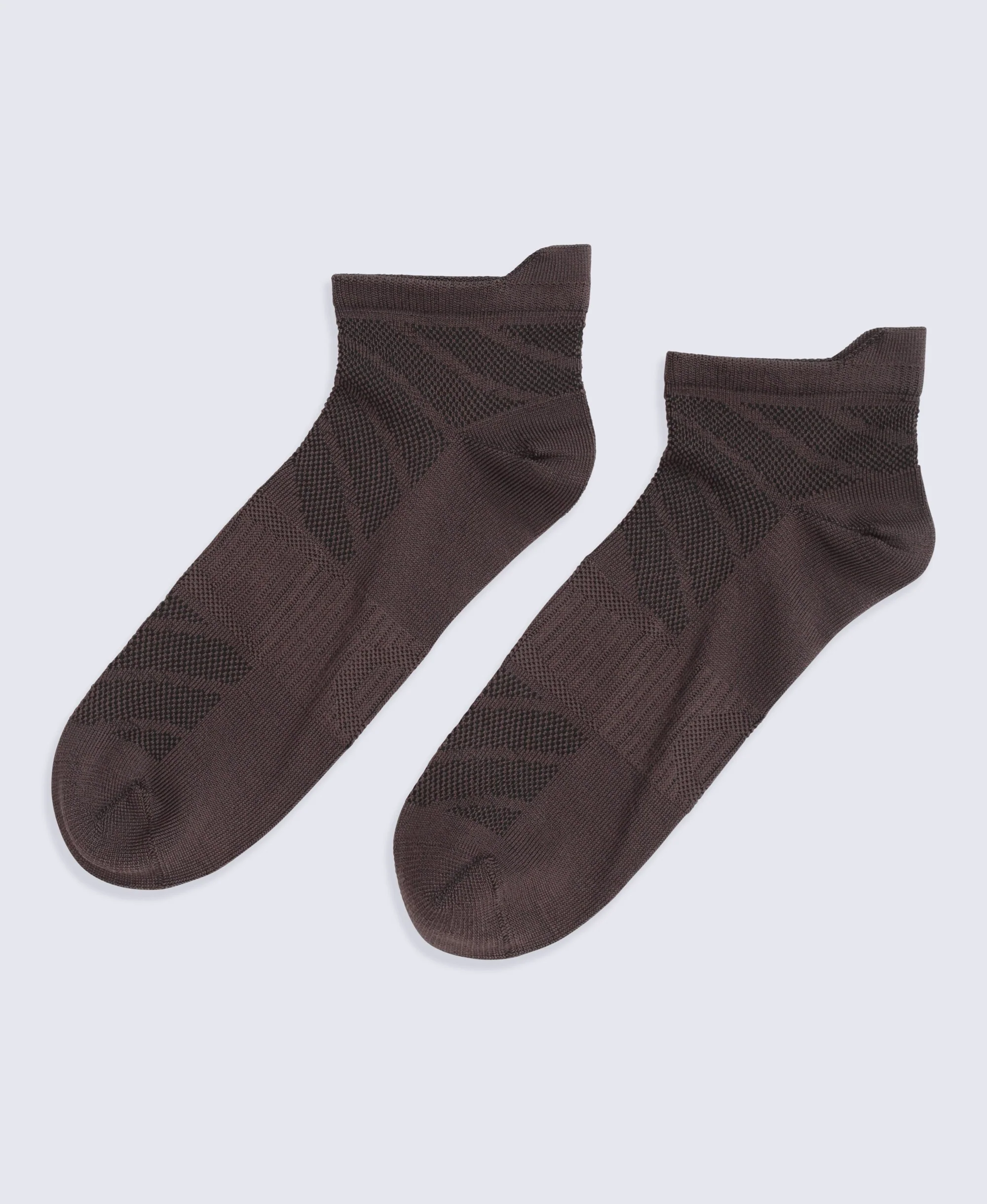 Ocea Womens Lightweight Trainer Socks 3-Pack - Dark Beige - Image 2